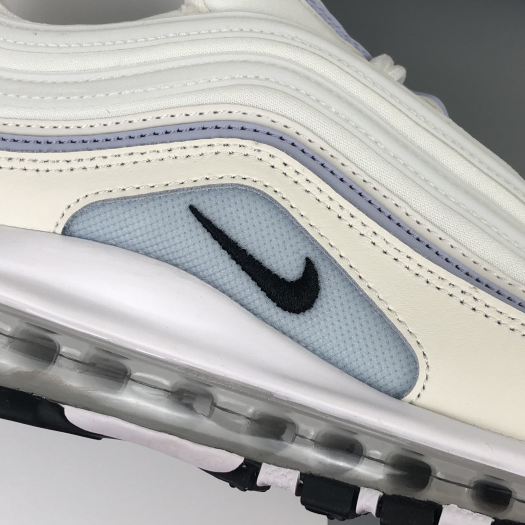 230 Nike Wmns Air Max 97”Ghost”复古气垫百搭休闲运动慢跑鞋“白雾紫3M”CZ6087-102