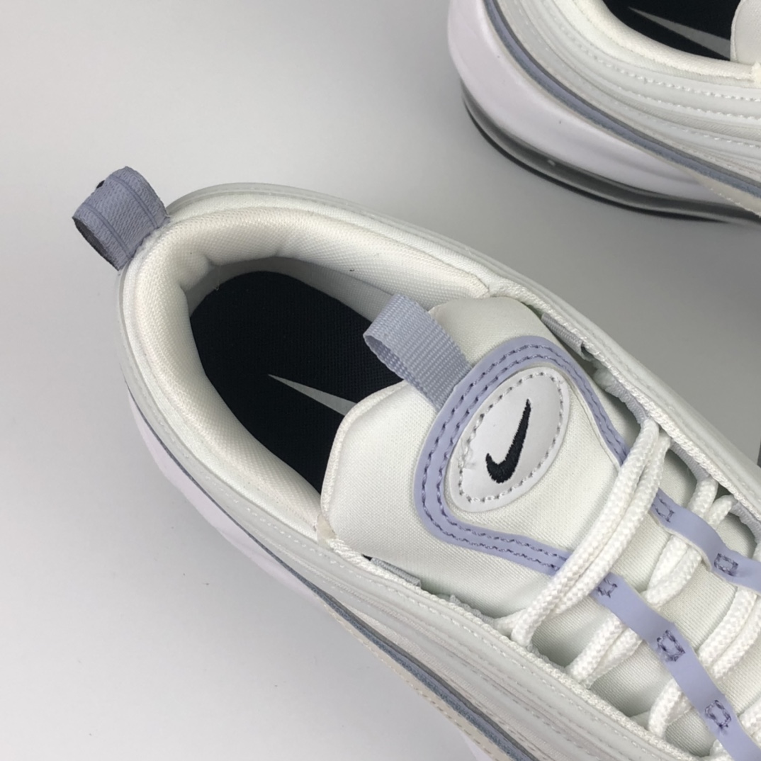 230 Nike Wmns Air Max 97”Ghost”复古气垫百搭休闲运动慢跑鞋“白雾紫3M”CZ6087-102