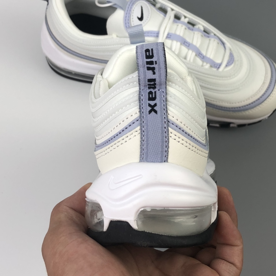 230 Nike Wmns Air Max 97”Ghost”复古气垫百搭休闲运动慢跑鞋“白雾紫3M”CZ6087-102