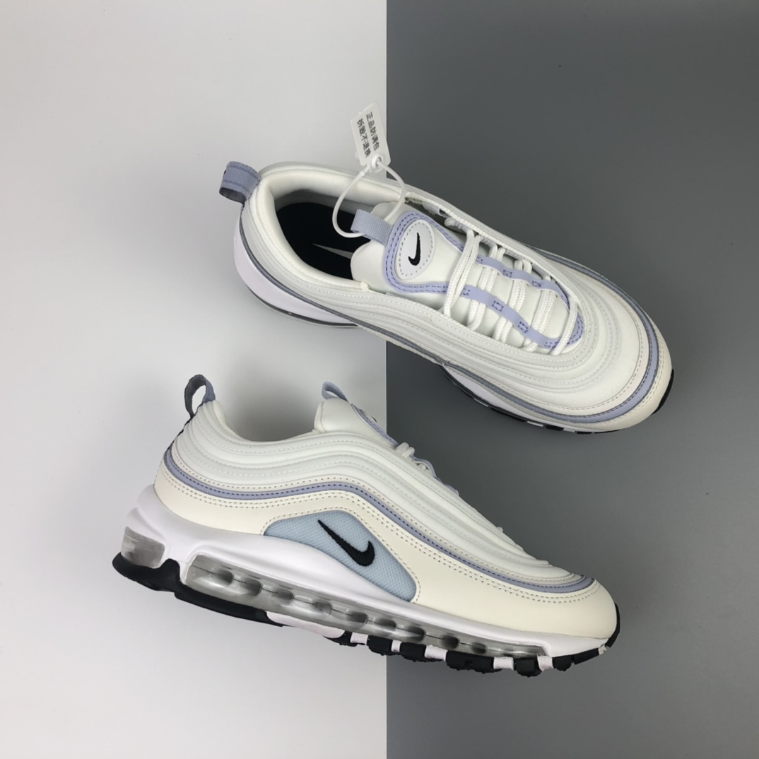 230 Nike Wmns Air Max 97”Ghost”复古气垫百搭休闲运动慢跑鞋“白雾紫3M”CZ6087-102
