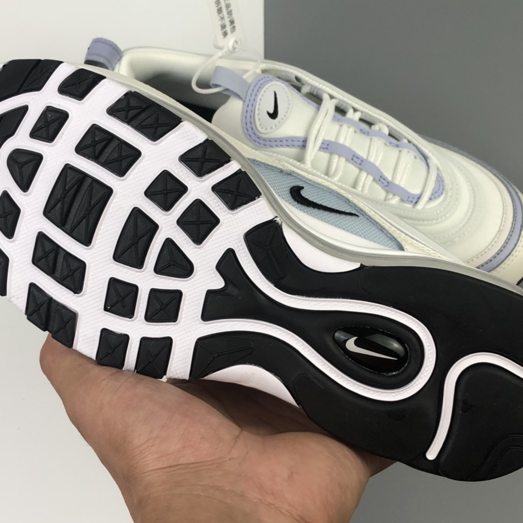 230 Nike Wmns Air Max 97”Ghost”复古气垫百搭休闲运动慢跑鞋“白雾紫3M”CZ6087-102