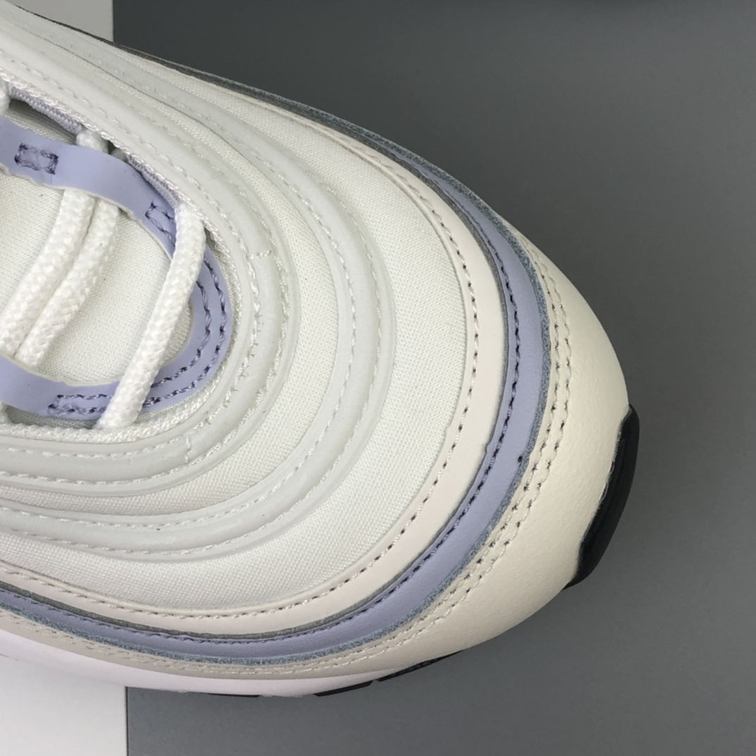 230 Nike Wmns Air Max 97”Ghost”复古气垫百搭休闲运动慢跑鞋“白雾紫3M”CZ6087-102
