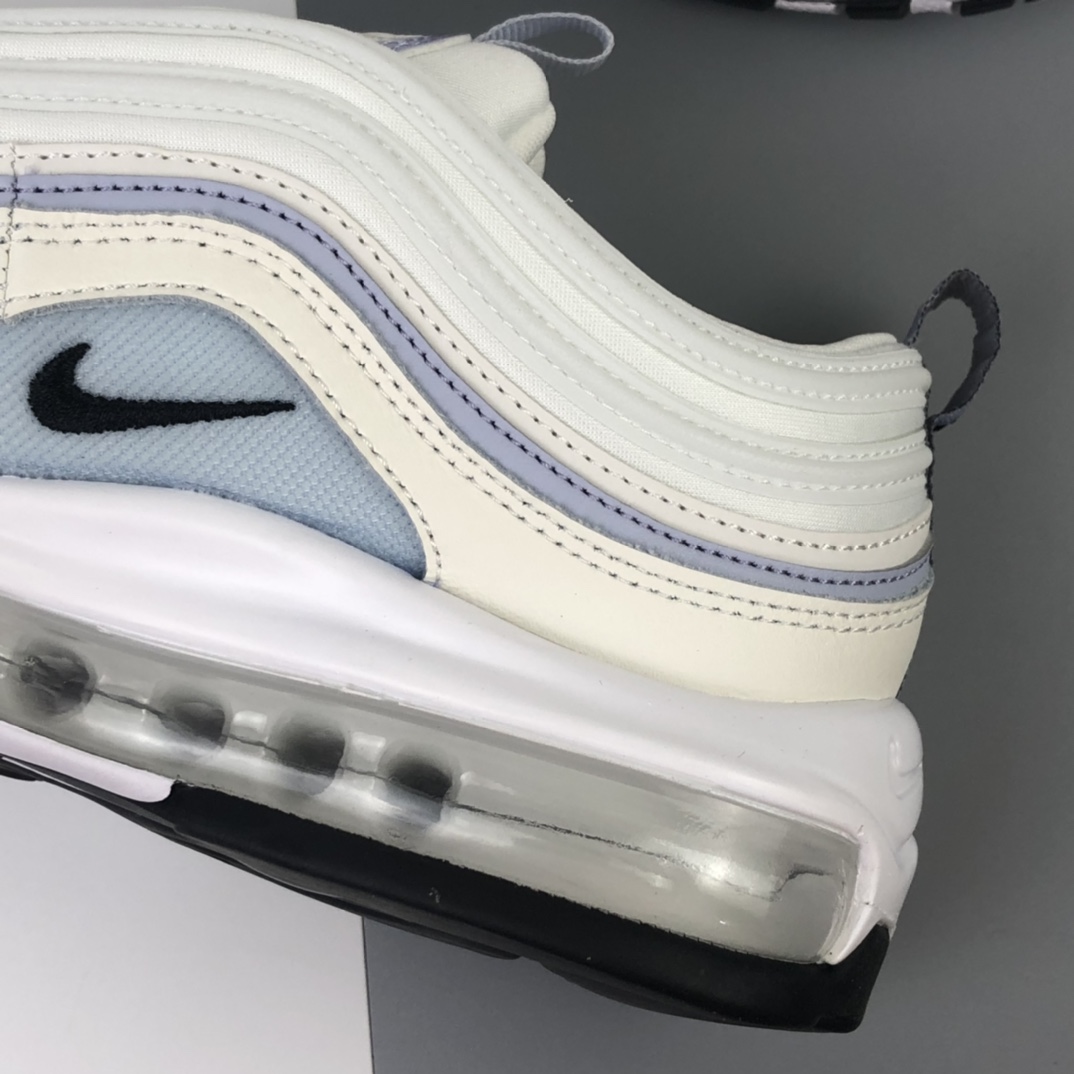 230 Nike Wmns Air Max 97”Ghost”复古气垫百搭休闲运动慢跑鞋“白雾紫3M”CZ6087-102