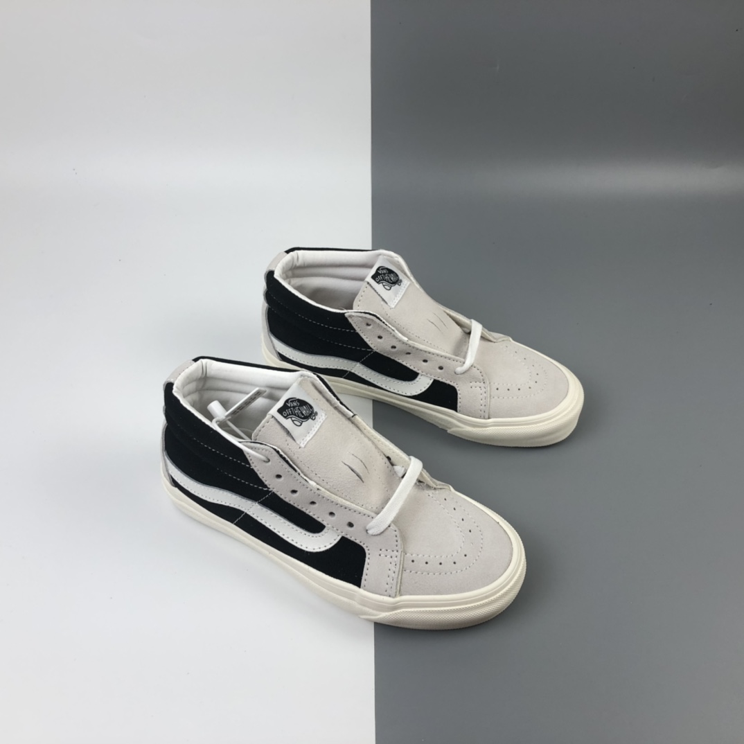 150 Vans Sk8 Hi Mid 经典复古国宝熊猫色中邦板鞋 VN-0D5IB8C