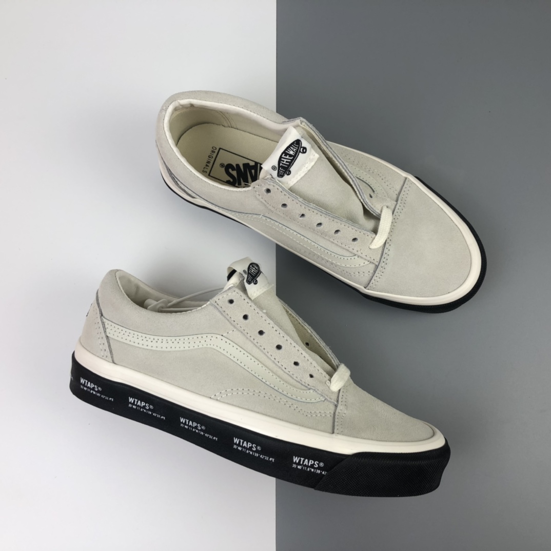 150 Vault by Vans x Wtaps OId Skool 联名系列灰色低帮休闲板鞋 VN0A4P2X20F