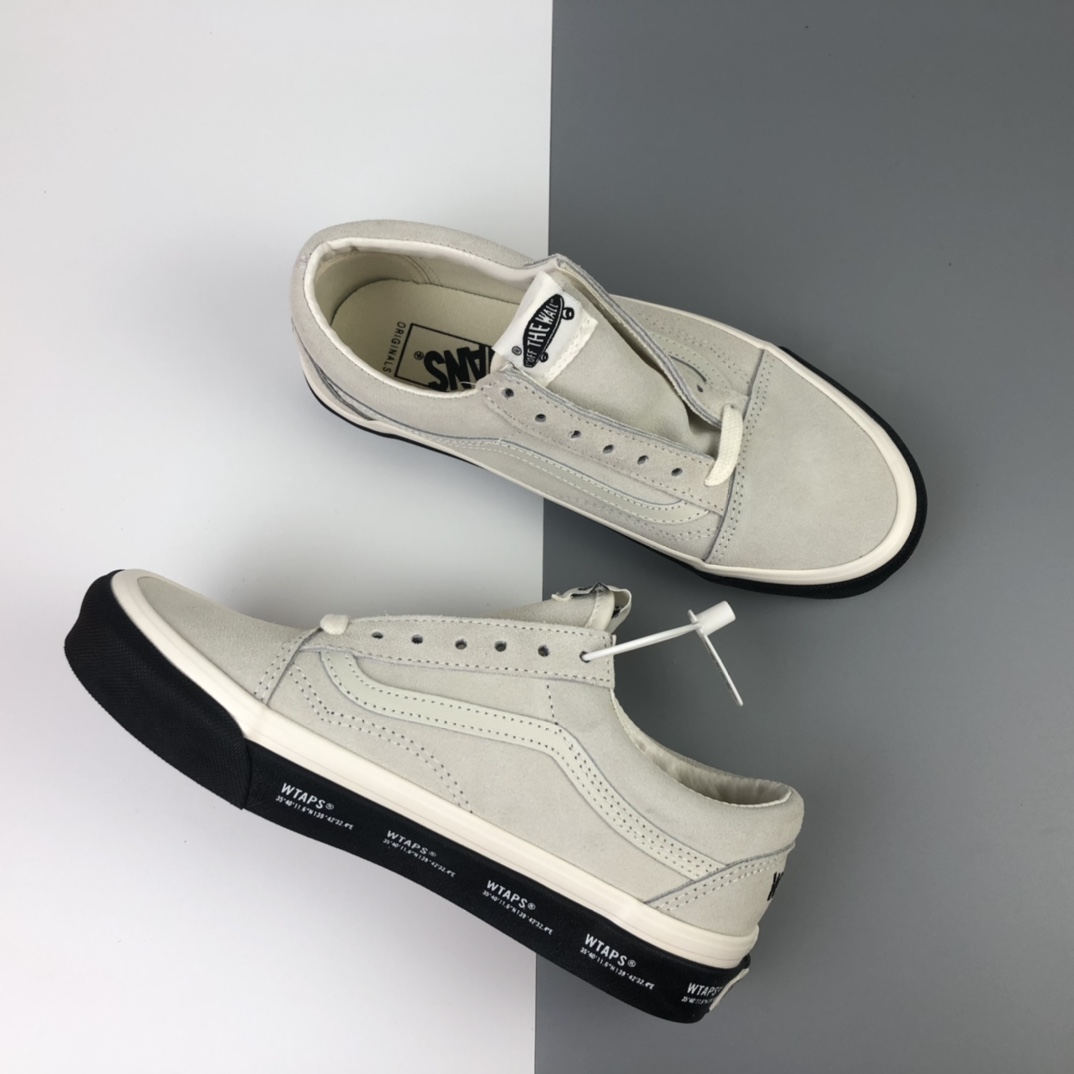 150 Vault by Vans x Wtaps OId Skool 联名系列灰色低帮休闲板鞋 VN0A4P2X20F