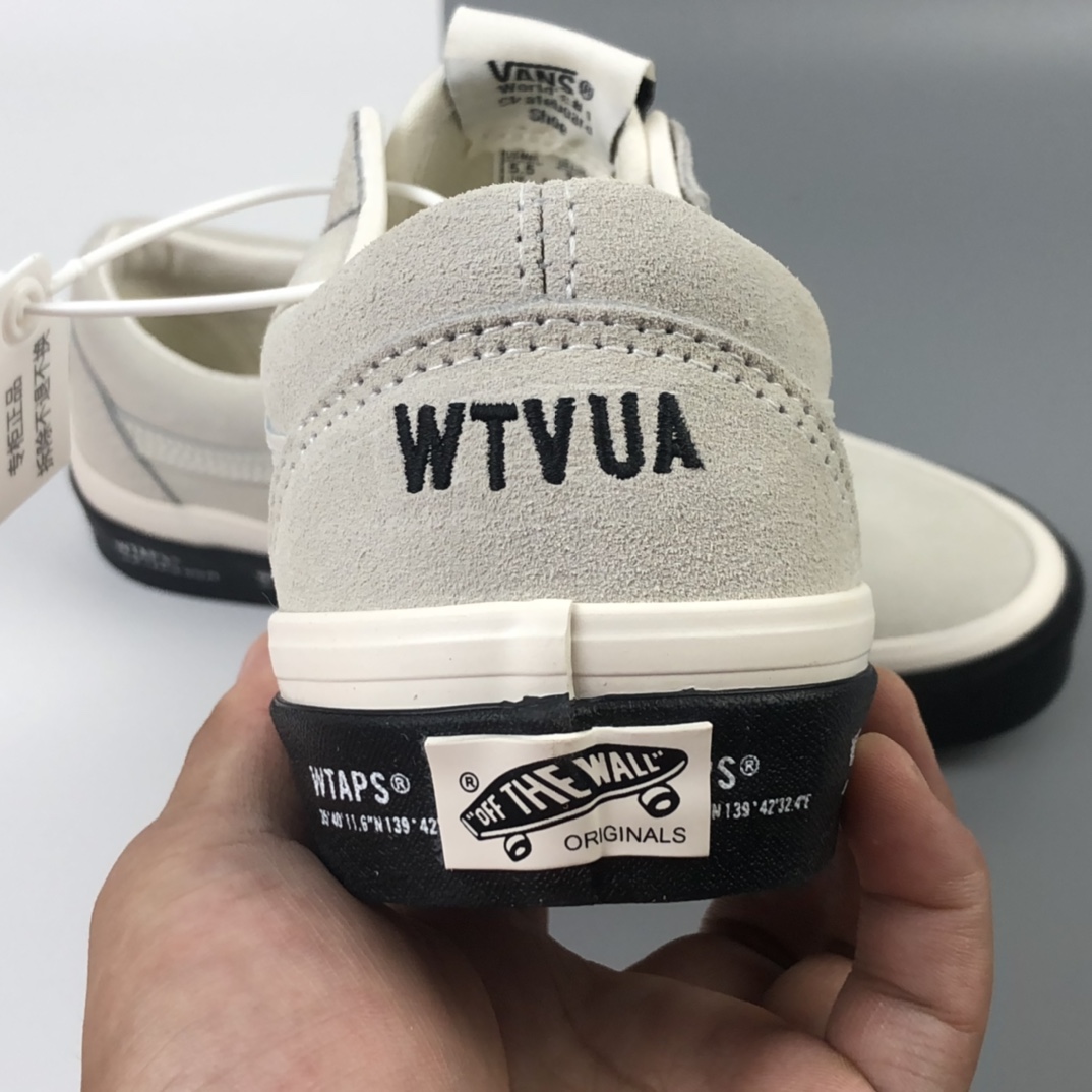 150 Vault by Vans x Wtaps OId Skool 联名系列灰色低帮休闲板鞋 VN0A4P2X20F