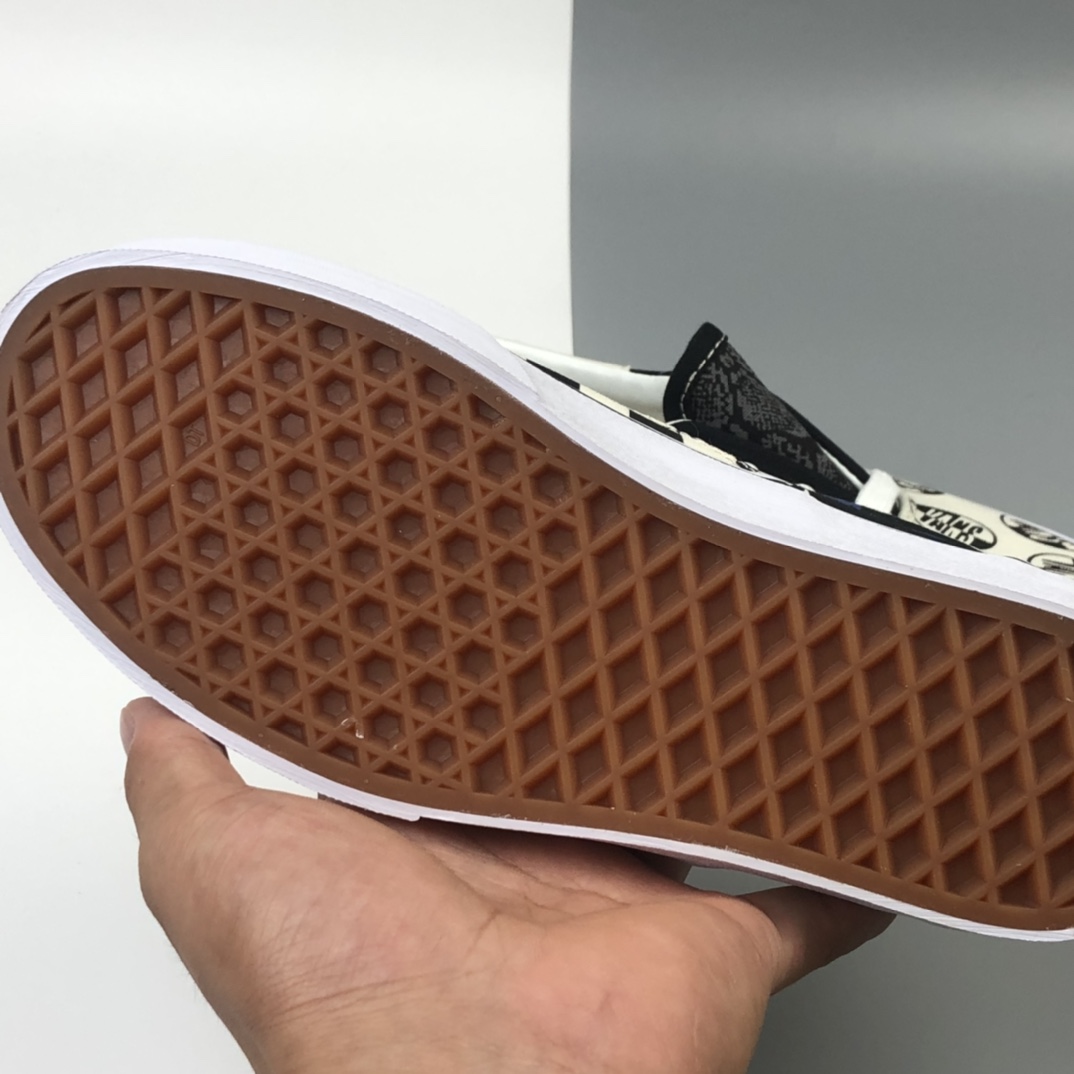 150 Vans Era Logo 白腰果花复古印花拼接阴阳棋盘格 VN-0OZDGEY