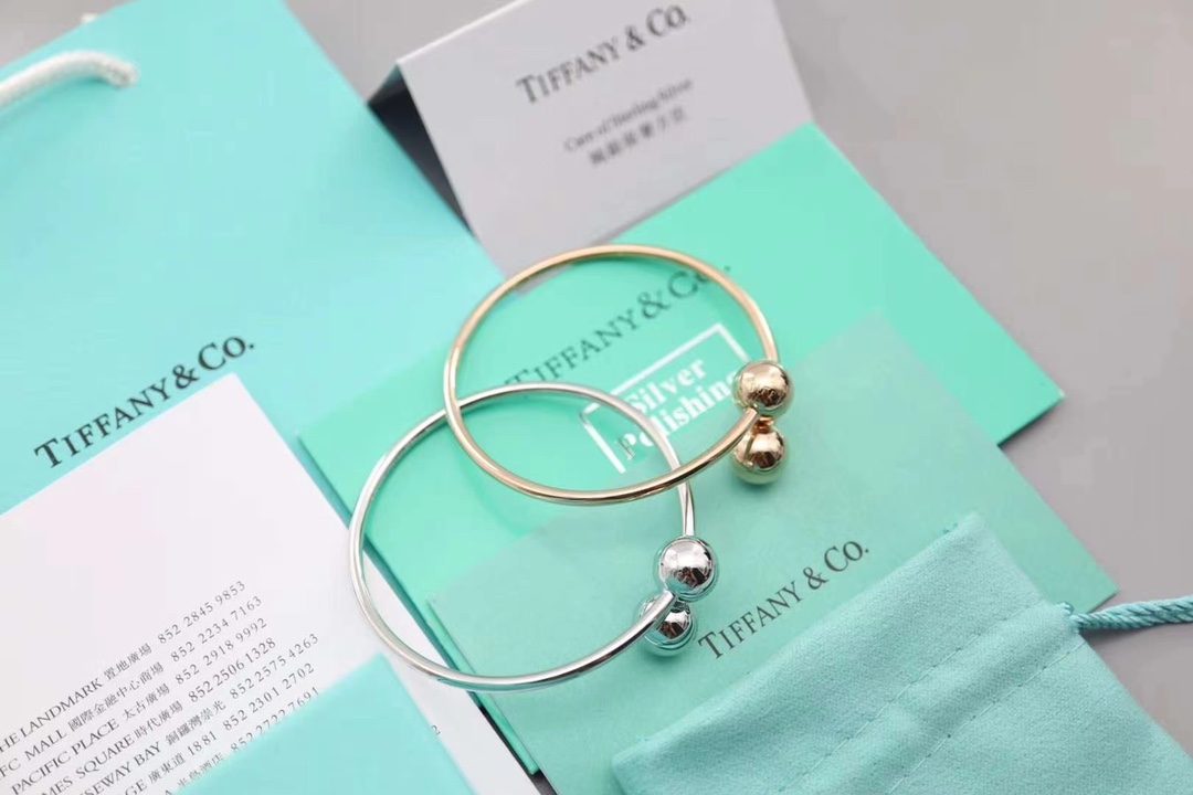 Tiffany & Co. Tiffany&Co.金属球形线圈手镯