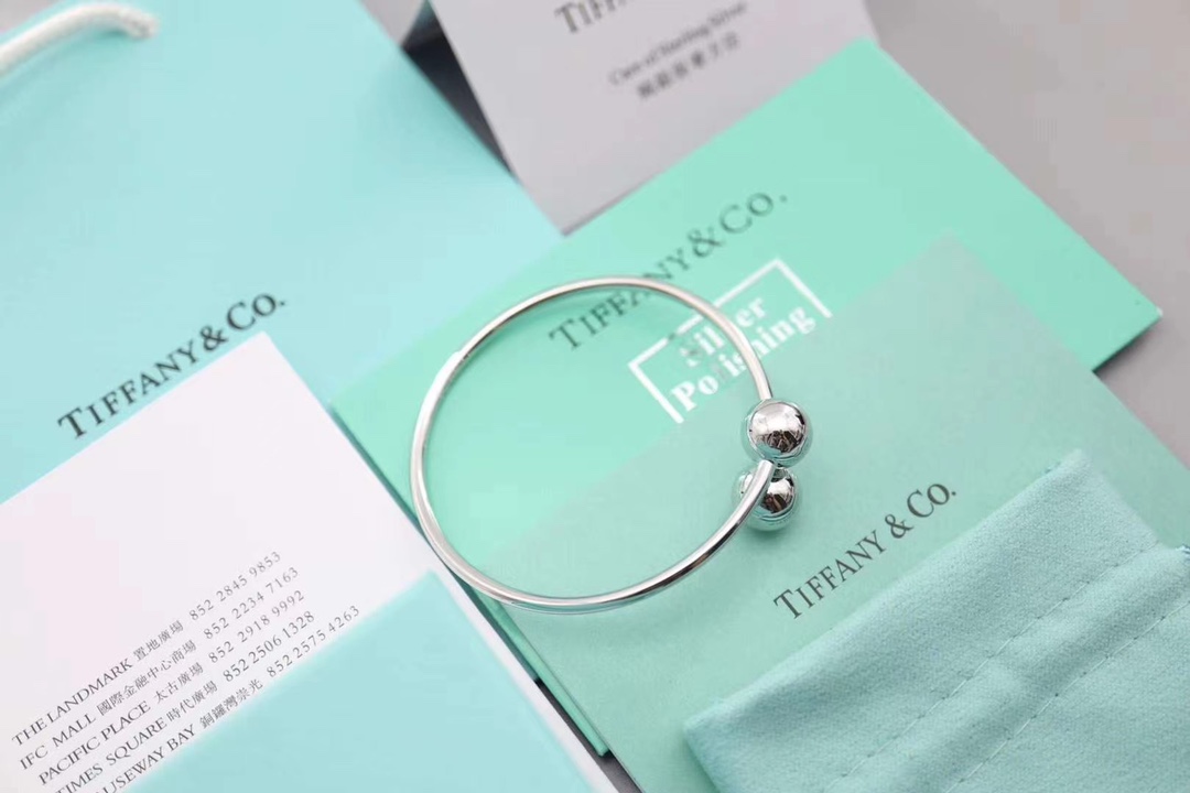 Tiffany & Co. Tiffany&Co.金属球形线圈手镯