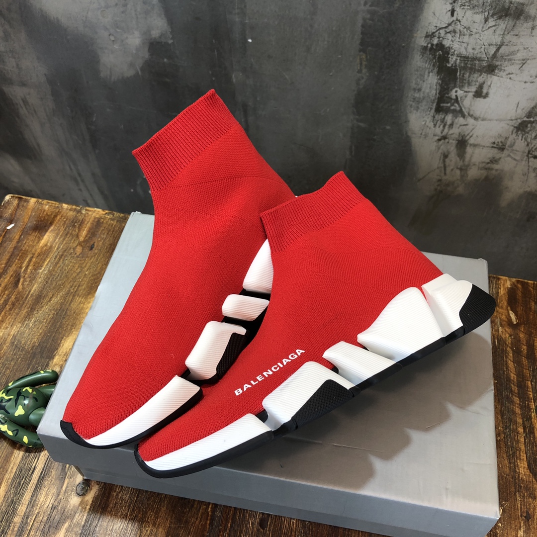 balenciaga runners men red