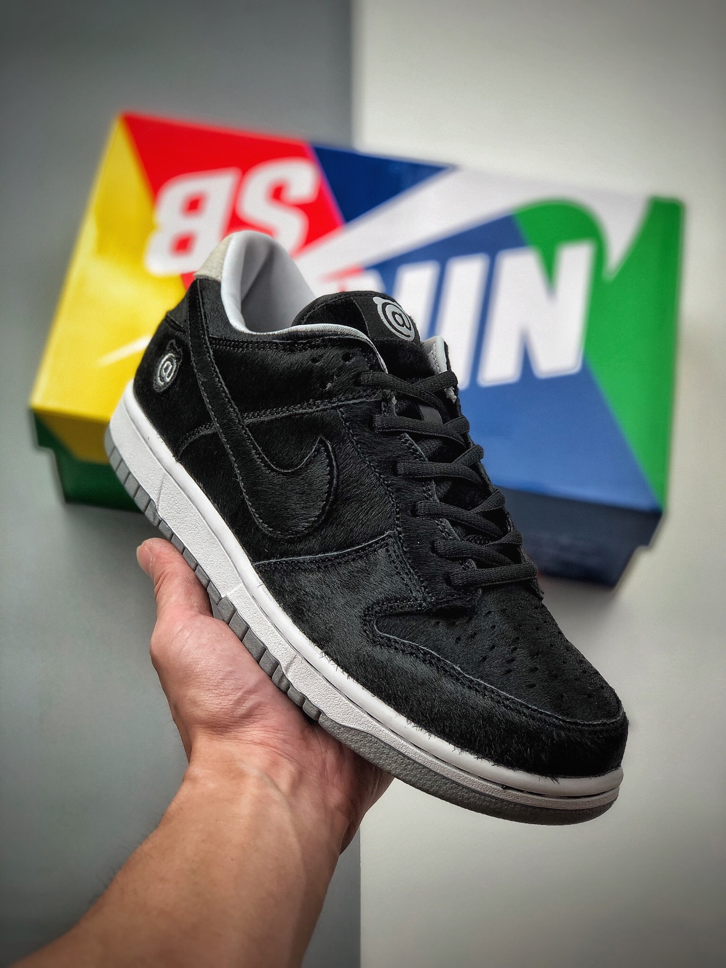 230 Nike SB Dunk Low 黑马毛 联名扣篮系列复古低帮休闲运动滑板板鞋CZ5127-001