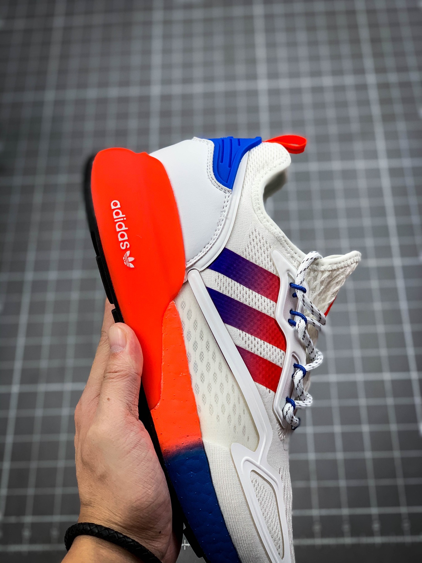 180  阿迪达斯Adidas Originals ZX 2K Boost 全新爆米花缓震休闲运动跑鞋CQ2768 620