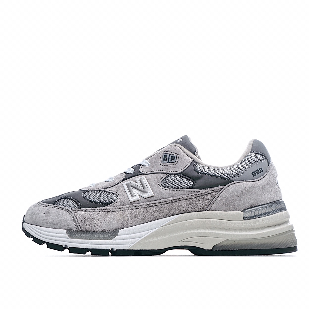 G5 热卖配色 撸起来新百伦New Balance Made in USA M992EA系列美产血统经典复古休闲运动百搭老爹跑步鞋 采用台产猪巴革及透气网眼材质升级正确原装组合底模精密开发搭载全新碳素中底后跟透明TPU水晶装饰条稳固