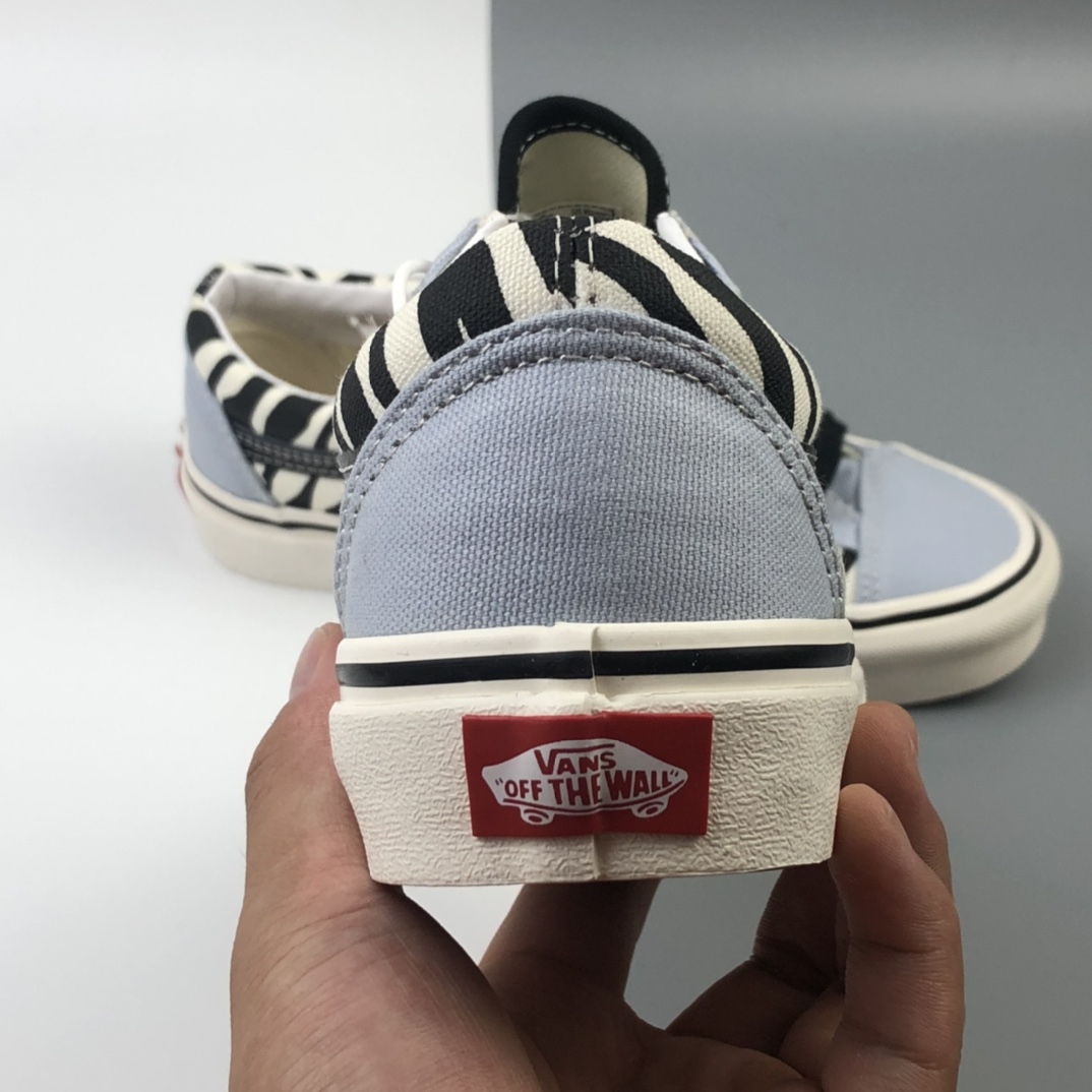 150 Vans Style 36 OG 万斯 斑马纹 雾霾蓝 灰蓝 低帮硫化帆布鞋 VN0A3DZ3WS8