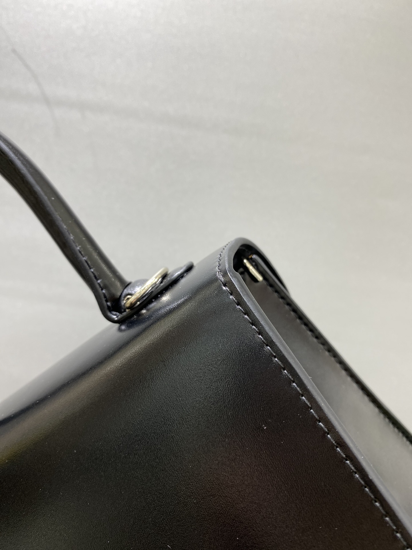 黑色银扣比利时皇家御用品牌顶级原单Delvaux新版双环brillantbox皮现货️小羊皮内里配套可调