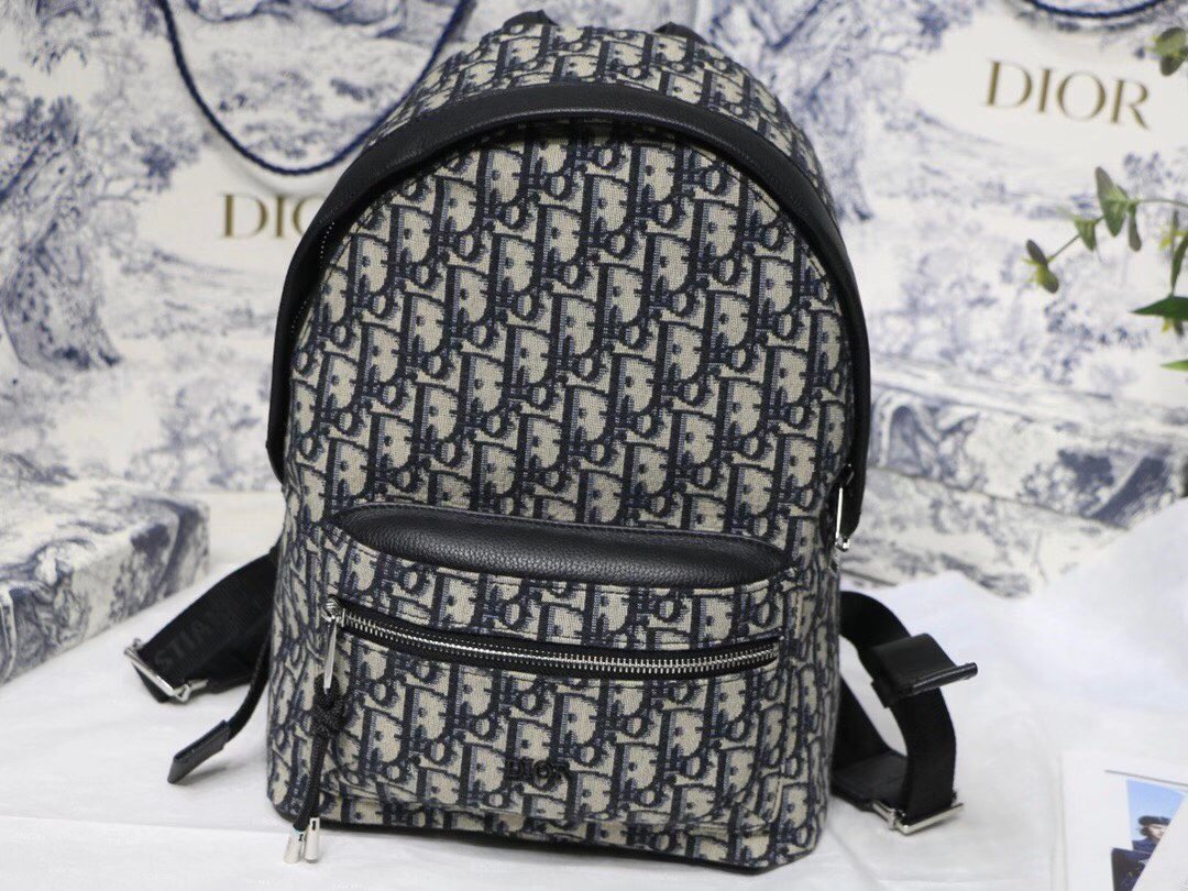 DIOR Oblique Canvas Backpack