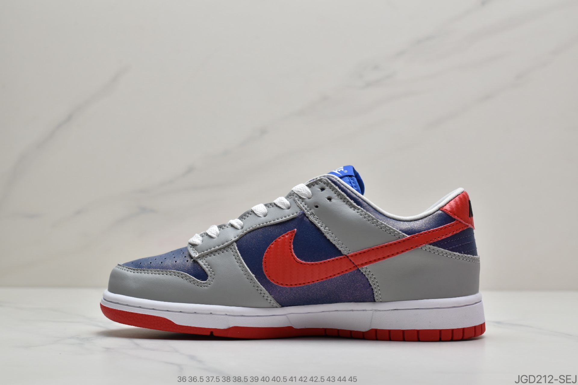 180 公司级耐克Nike SB Dunk Low Pro QS'Samba'扣篮系列低帮经典百搭休闲运动板鞋“灰红蓝科幻变色”CZ2662-400