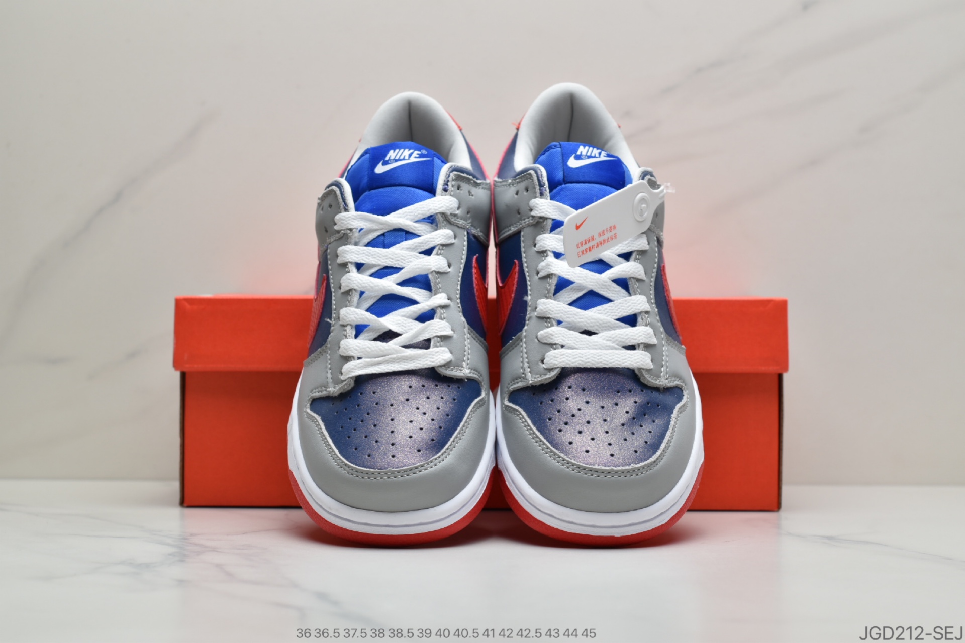 180 公司级耐克Nike SB Dunk Low Pro QS'Samba'扣篮系列低帮经典百搭休闲运动板鞋“灰红蓝科幻变色”CZ2662-400