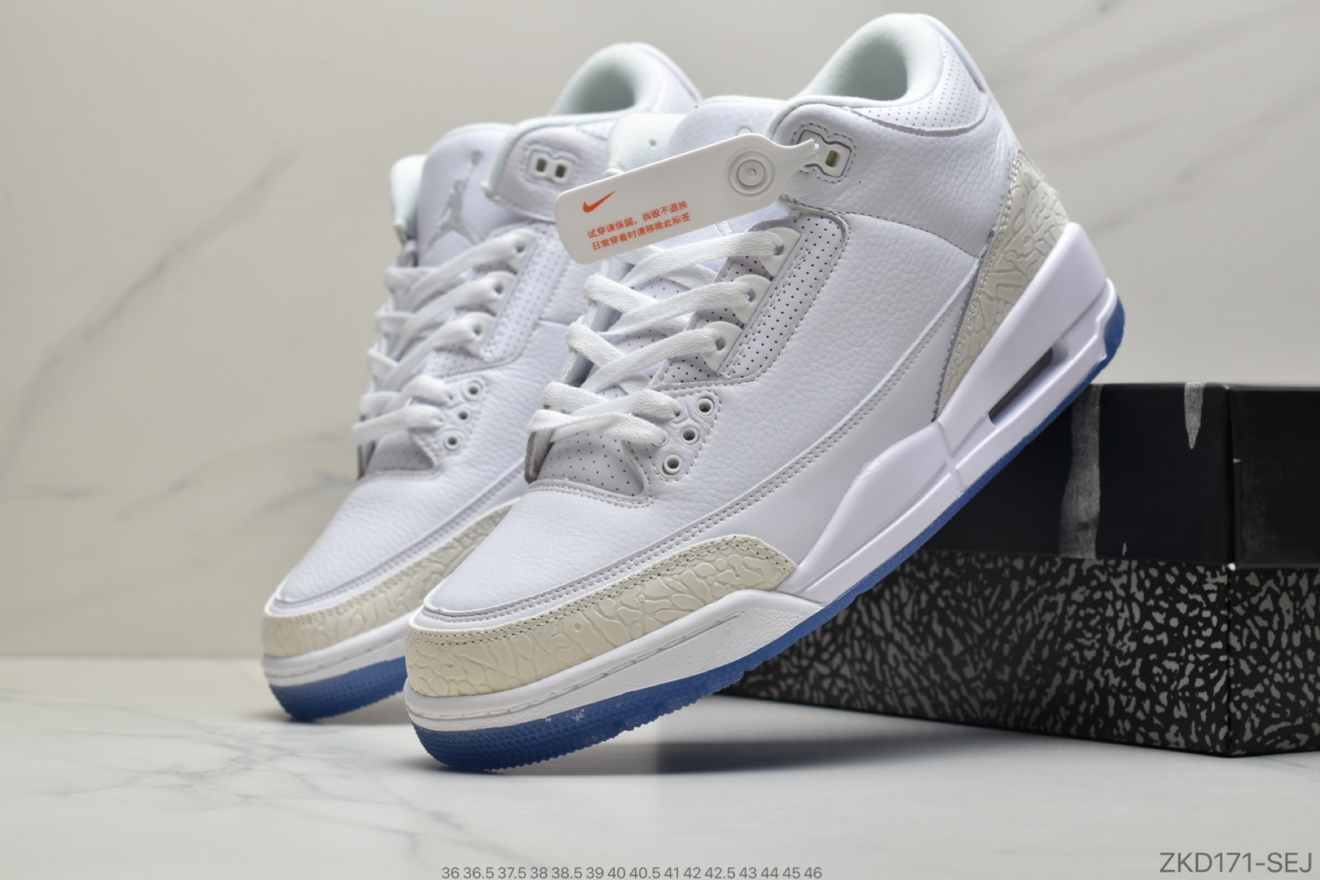 270 公司级乔丹Air Jordan aj3 AJ3 乔丹3代 乔3 乔丹3 篮球鞋 Air Jordan 3 OG “Black Cement”854262-001