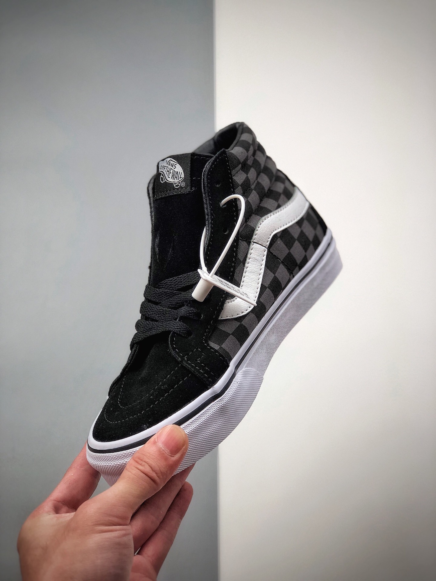 160  万斯Vans 高帮 黑格子 棋盘格子 Sk8 Hi Reissue