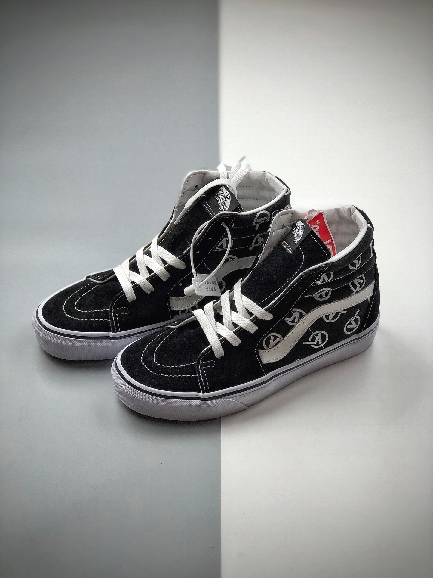 160  Vans SK8-Mid Circle V Logo 黑色经典高帮