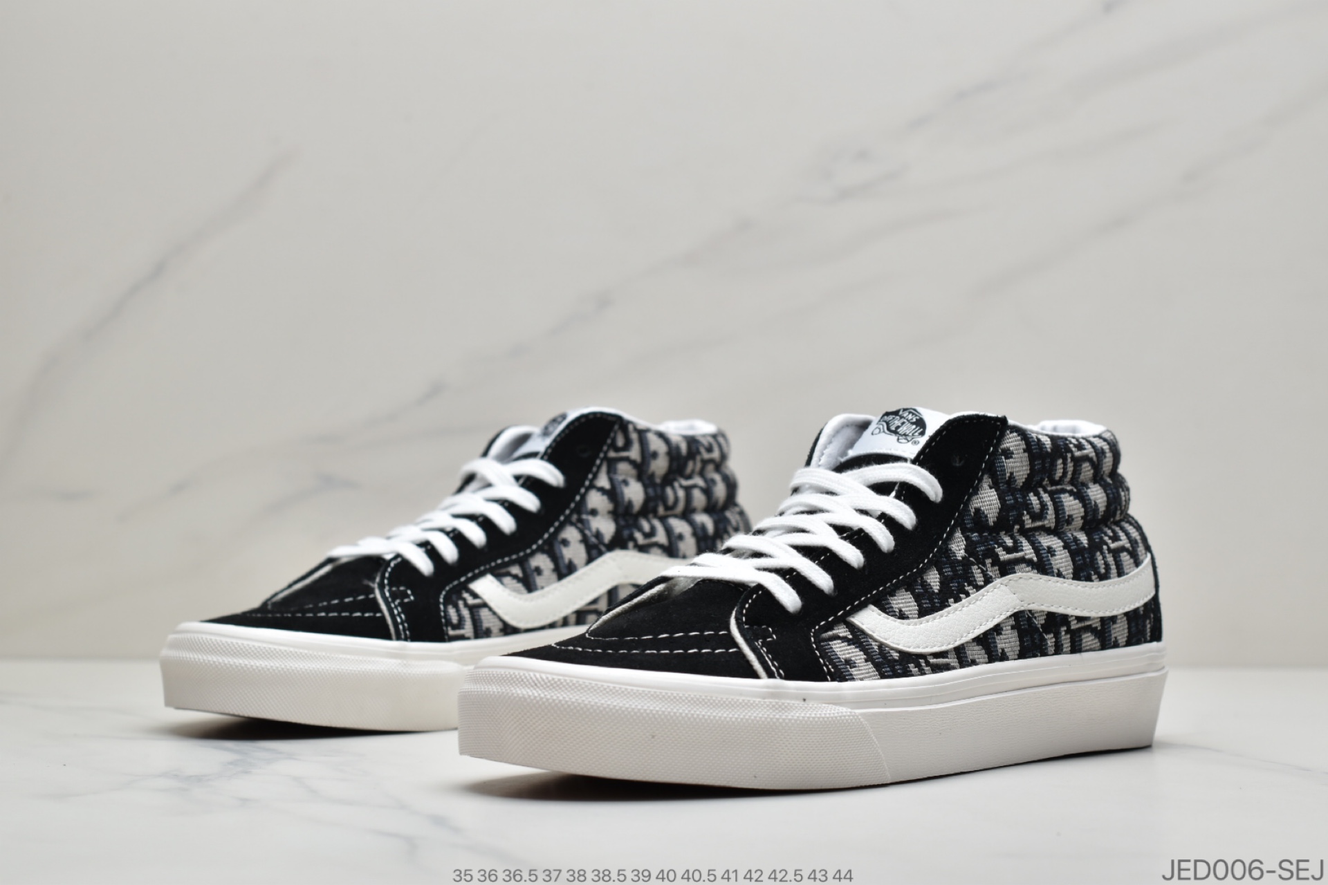 150 公司级Dior x Vans Style 36 Decon SF“黑浅灰刺绣CD重影”万斯迪奥联名