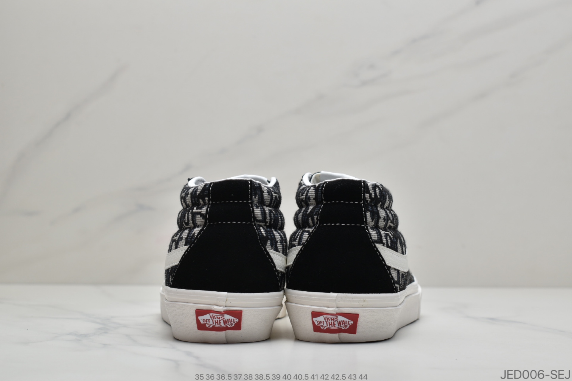 150 公司级Dior x Vans Style 36 Decon SF“黑浅灰刺绣CD重影”万斯迪奥联名