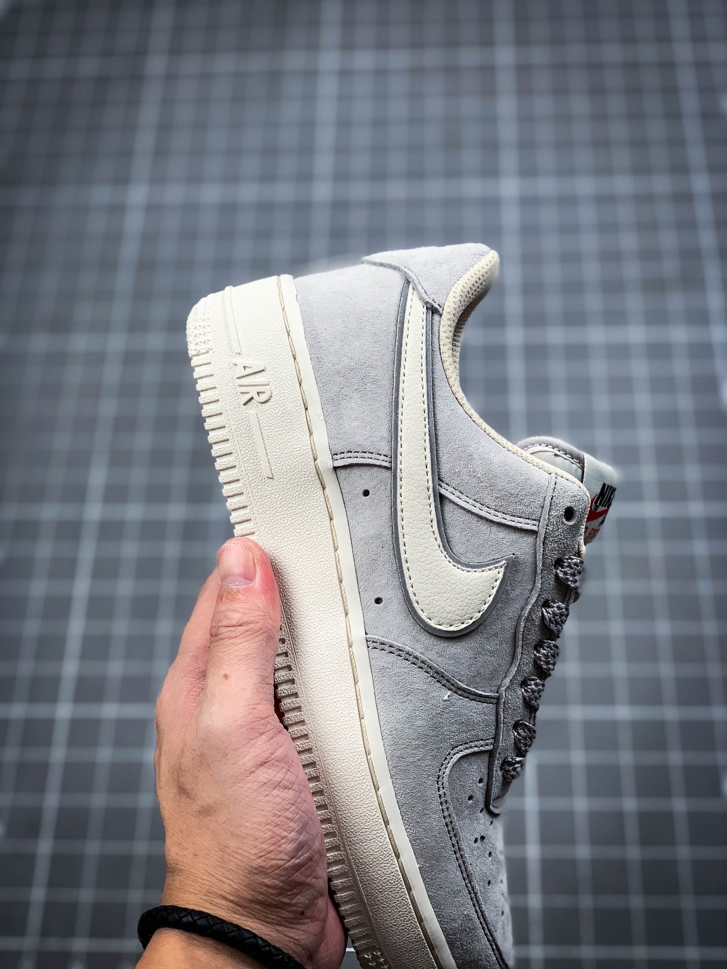 180  Air Force1 Low x Reigning Champ  灰黑麂皮打造  AA1117-126