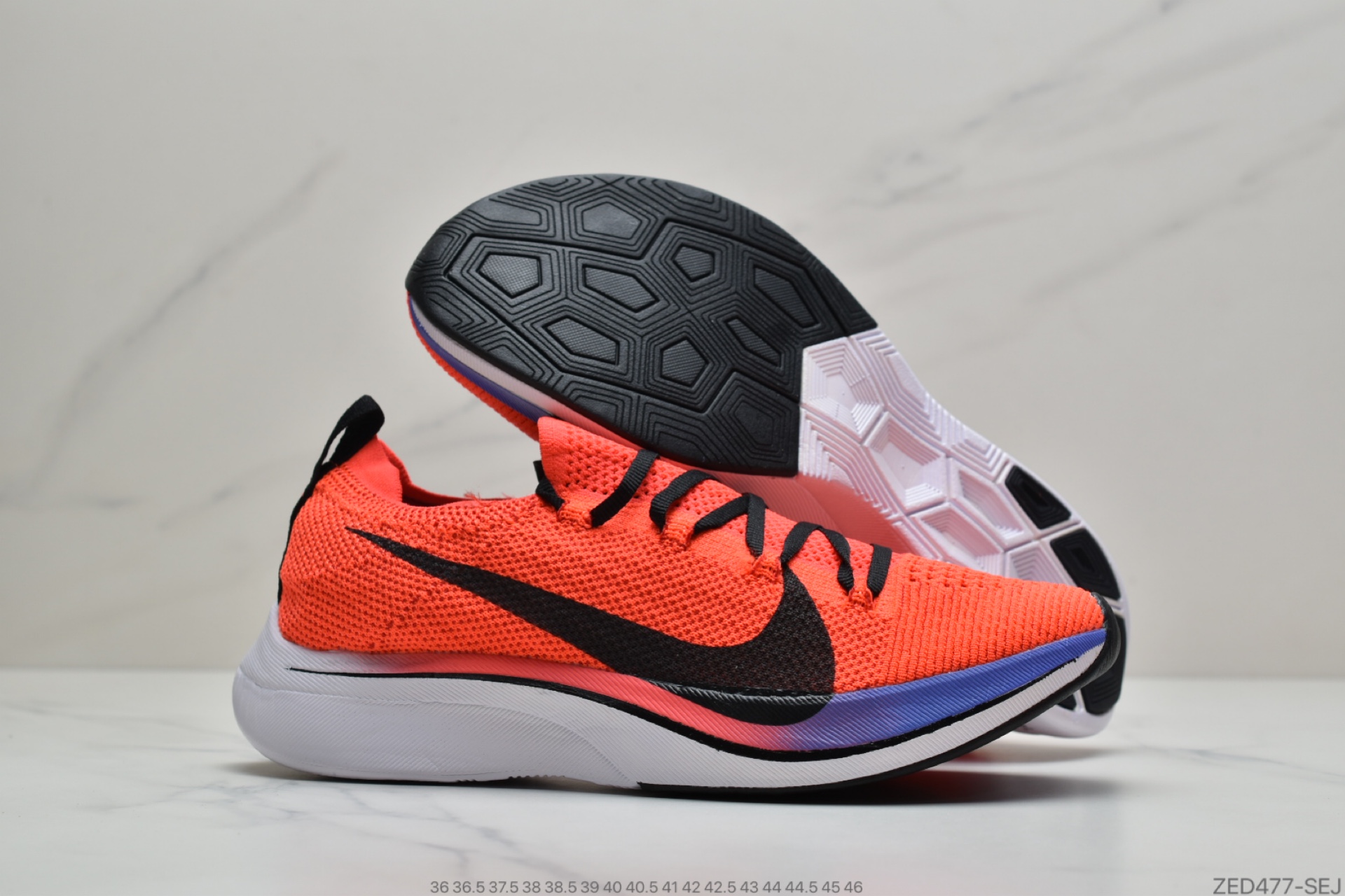 260 Nike Zoom Vaporfly Flyknit 4% 红黑 飞线马拉松超级休运动跑鞋 AJ3857-601