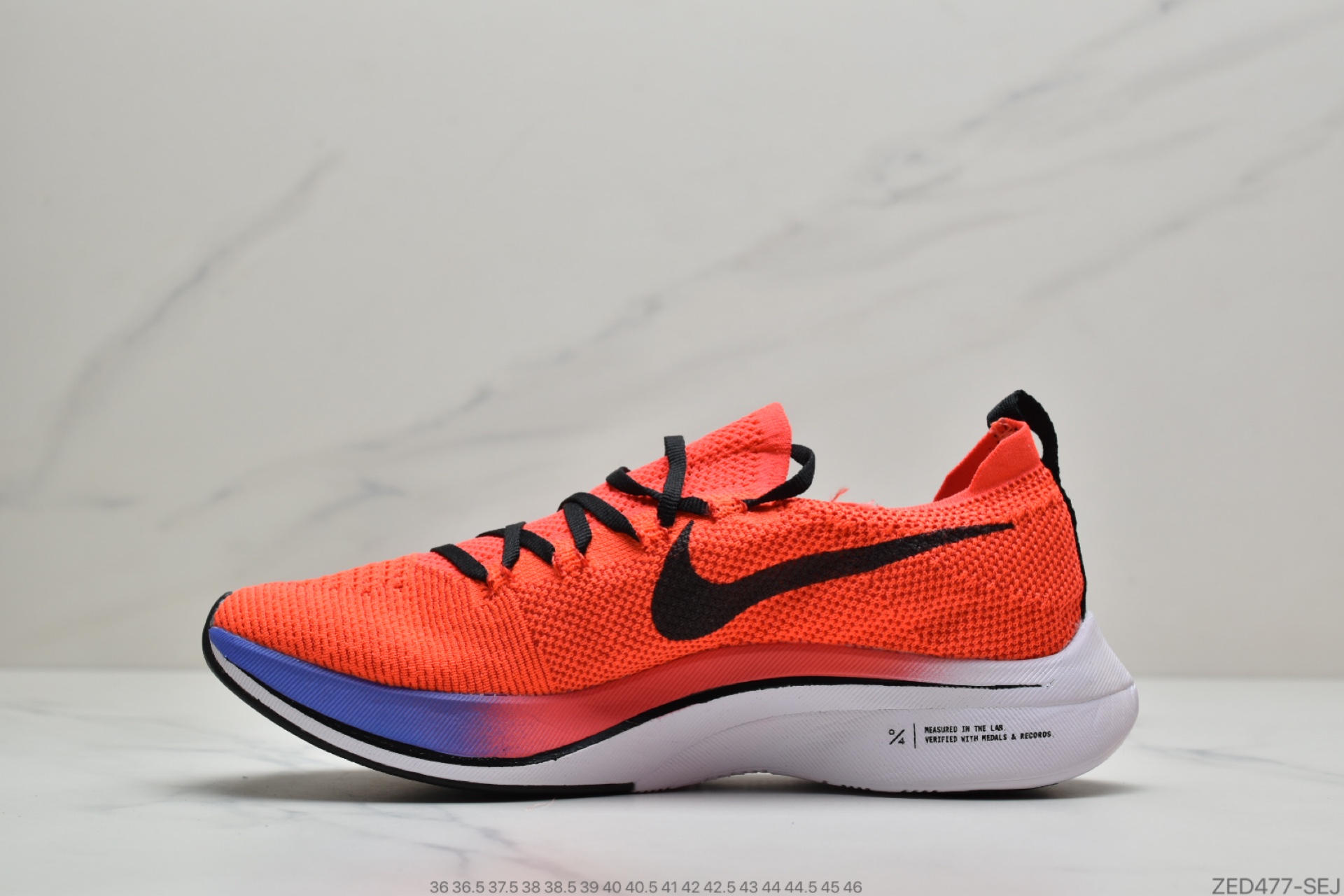 260 Nike Zoom Vaporfly Flyknit 4% 红黑 飞线马拉松超级休运动跑鞋 AJ3857-601