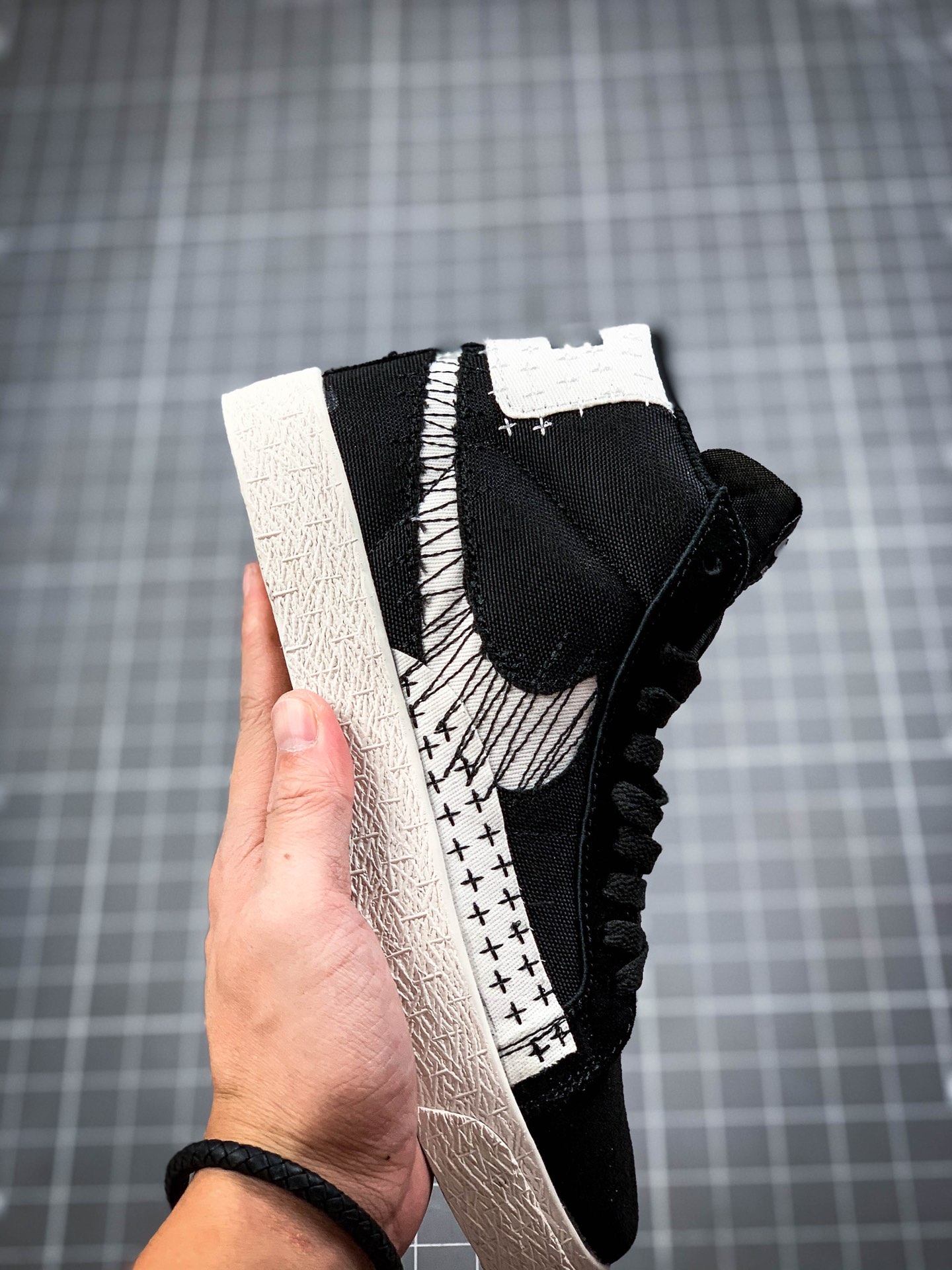 180  耐克Nike SB Blazer Mid Premium”Sashiko Sesame” 经典开拓木屑纹中帮百搭休闲运动板鞋CT0715-200-400-424
