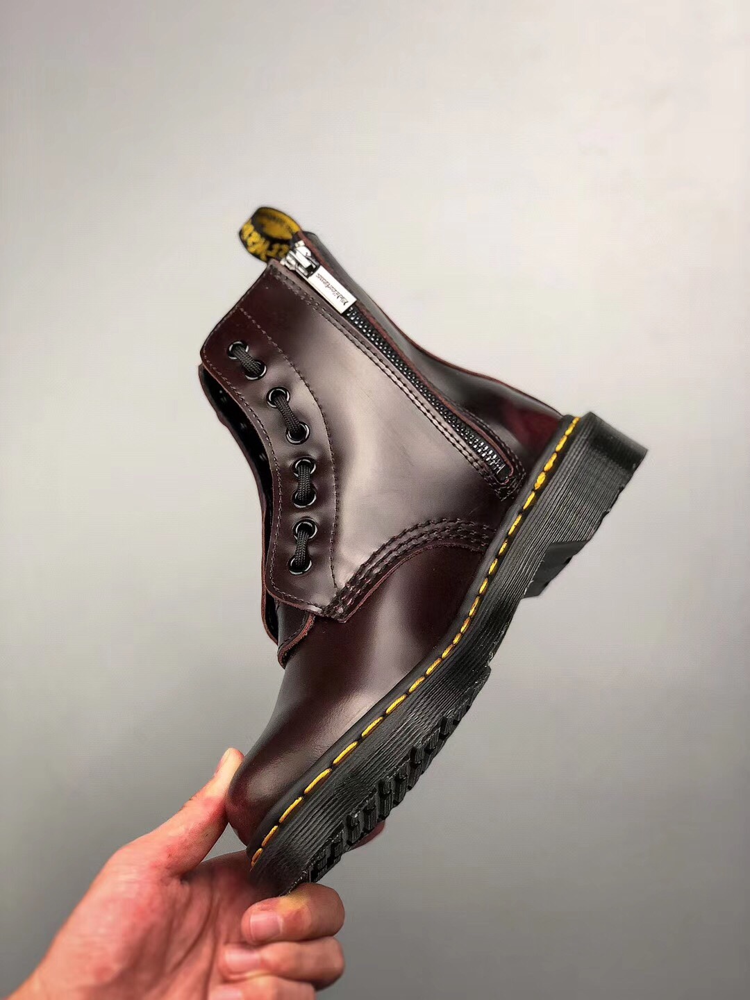 Original Dr.martens Martin boots 1460 Pascal fashion double zipper for men and women