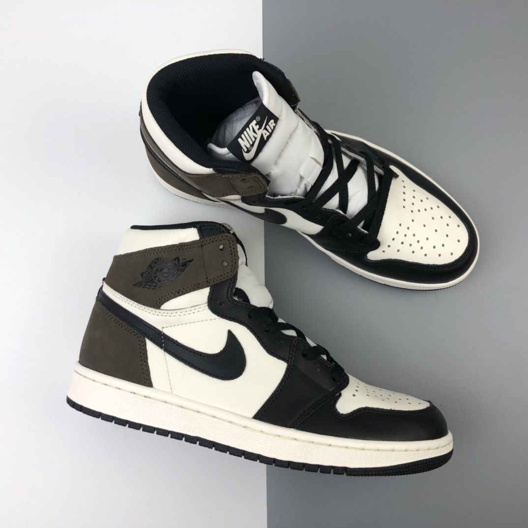 290 Air Jordan 1 High OG“Dark Mocha”乔丹一代高帮经典复古文化休闲运动篮球鞋 摩卡 小倒钩 555088-105
