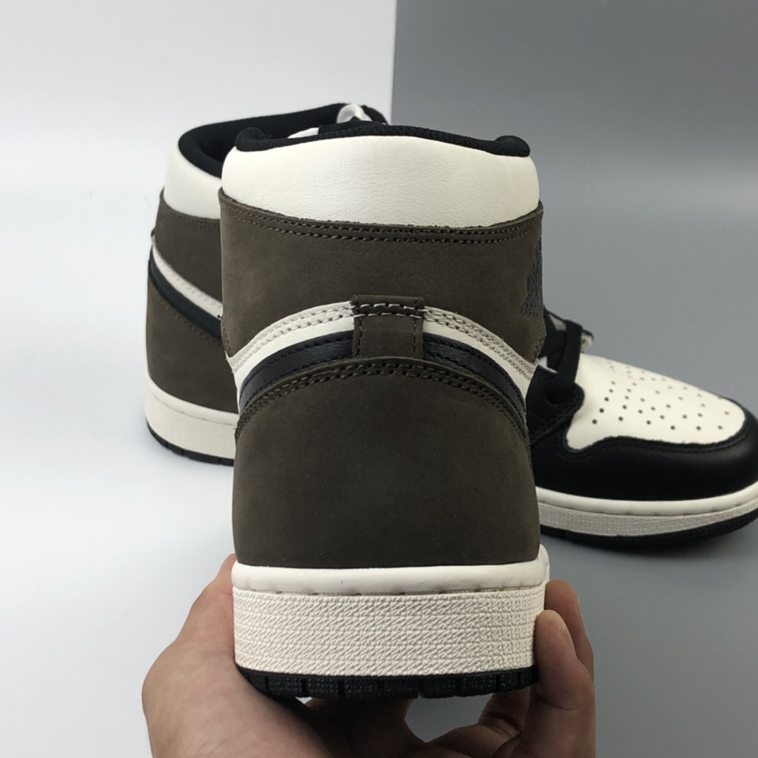 290 Air Jordan 1 High OG“Dark Mocha”乔丹一代高帮经典复古文化休闲运动篮球鞋 摩卡 小倒钩 555088-105