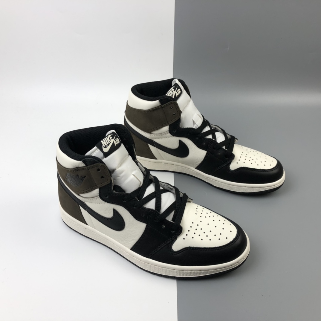290 Air Jordan 1 High OG“Dark Mocha”乔丹一代高帮经典复古文化休闲运动篮球鞋 摩卡 小倒钩 555088-105