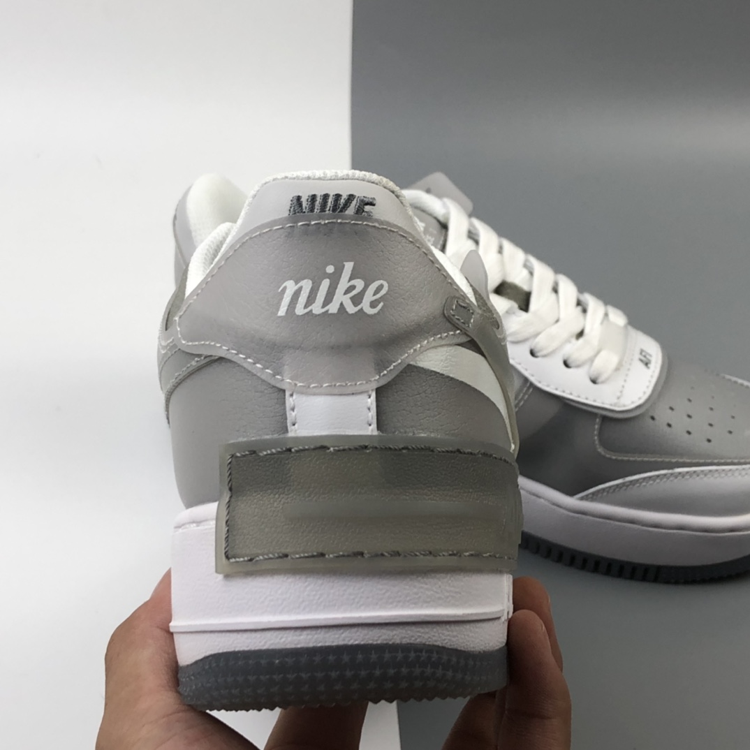 200 Nike Air Force 1 Shadow 空军一号轻量增高低帮百搭板鞋”拼接马卡龙” CK6561-100