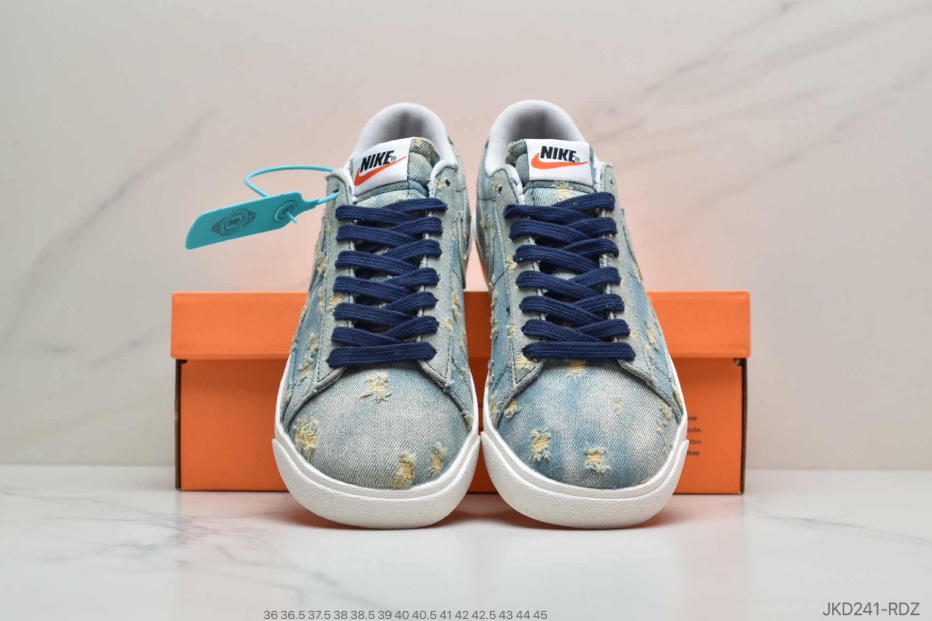 160 公司级耐克Nike Blazer Mid x Levi's Strauss 开拓者破洞牛仔 低帮百搭休闲运动板鞋
