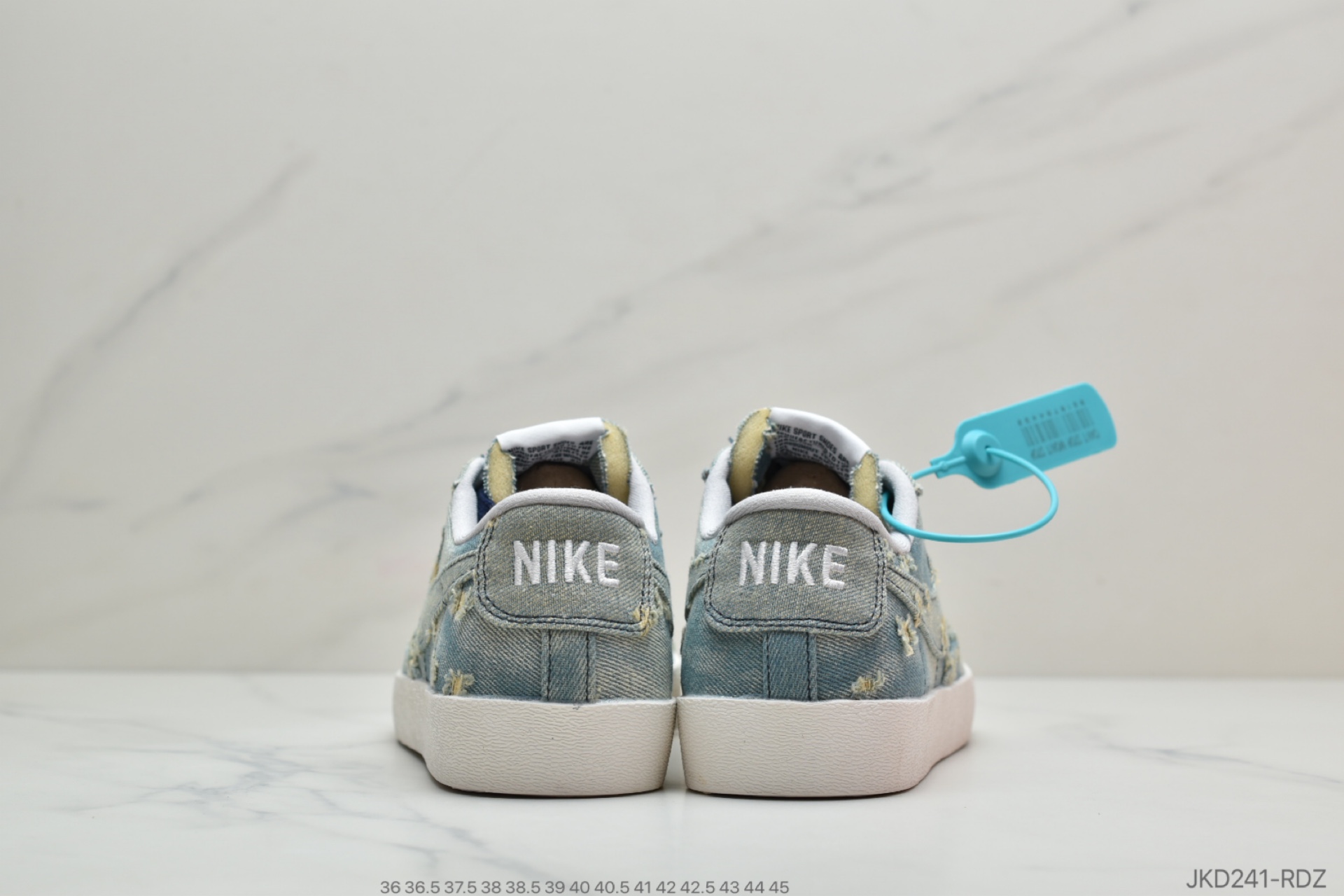 160 公司级耐克Nike Blazer Mid x Levi's Strauss 开拓者破洞牛仔 低帮百搭休闲运动板鞋