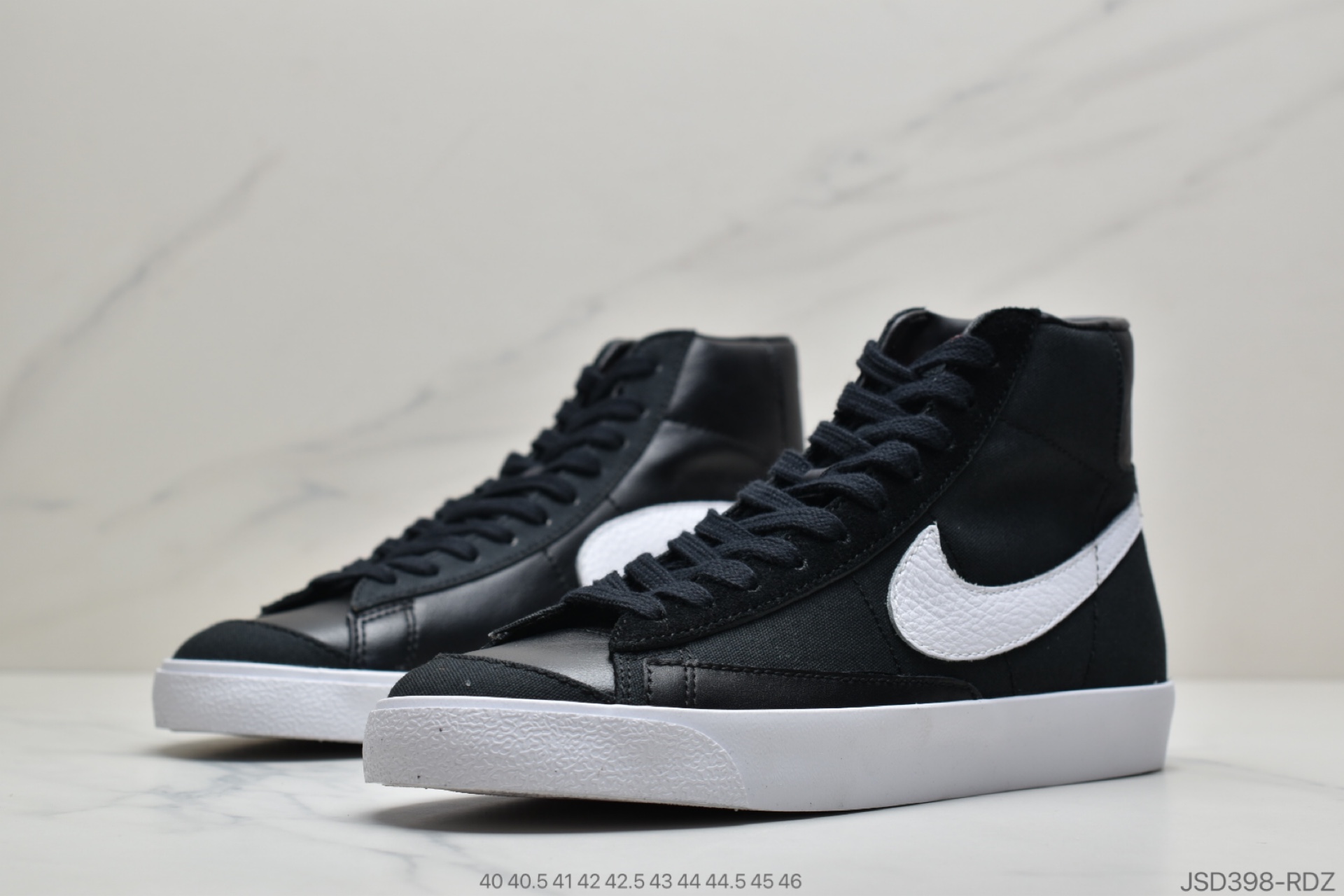 200  Slam Jam x Nike Blazer Mid ”Class 1977”经典开拓者高帮百搭休闲运动板鞋“白灰黑帆布” 官方货号: CD8233-001
