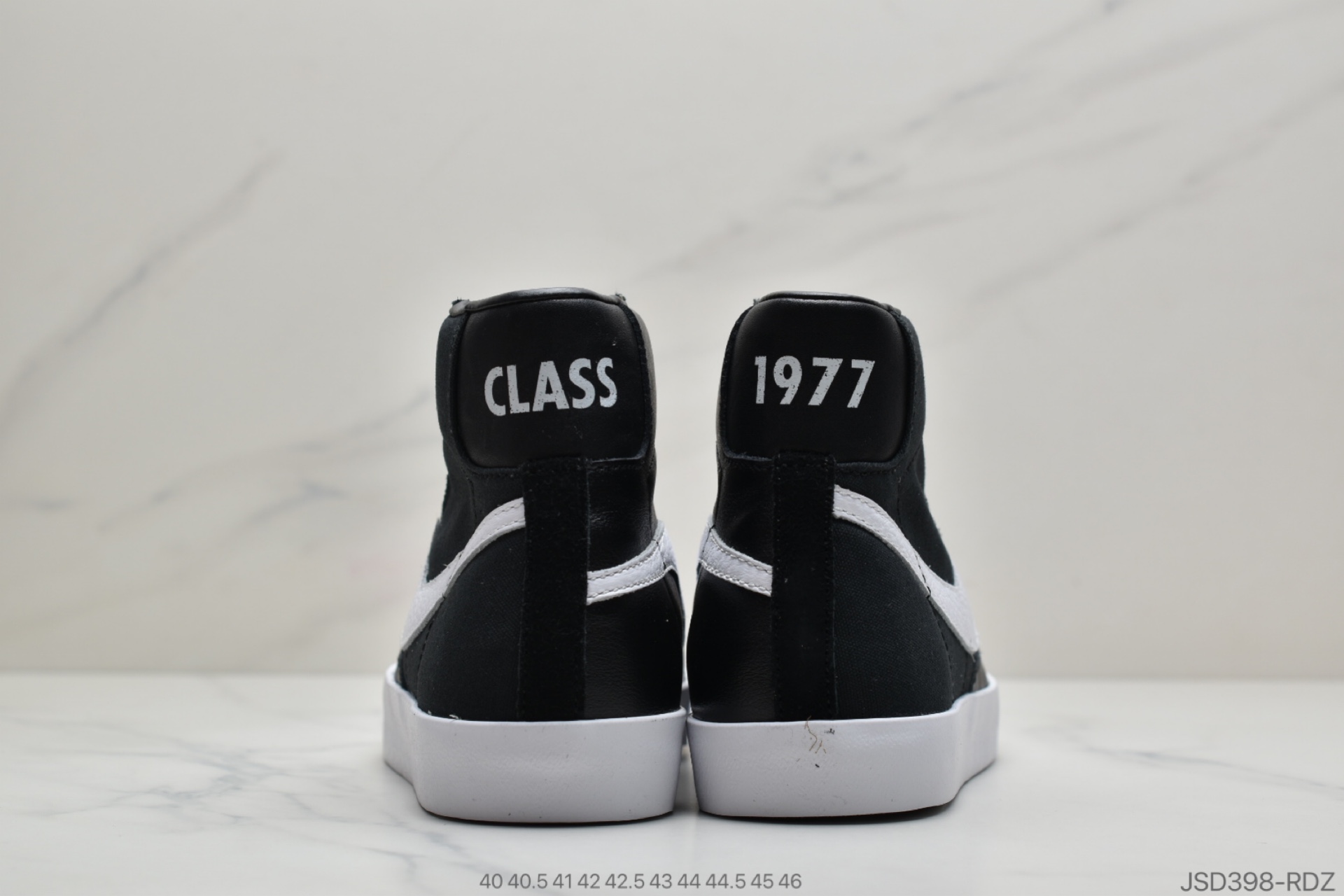 200  Slam Jam x Nike Blazer Mid ”Class 1977”经典开拓者高帮百搭休闲运动板鞋“白灰黑帆布” 官方货号: CD8233-001