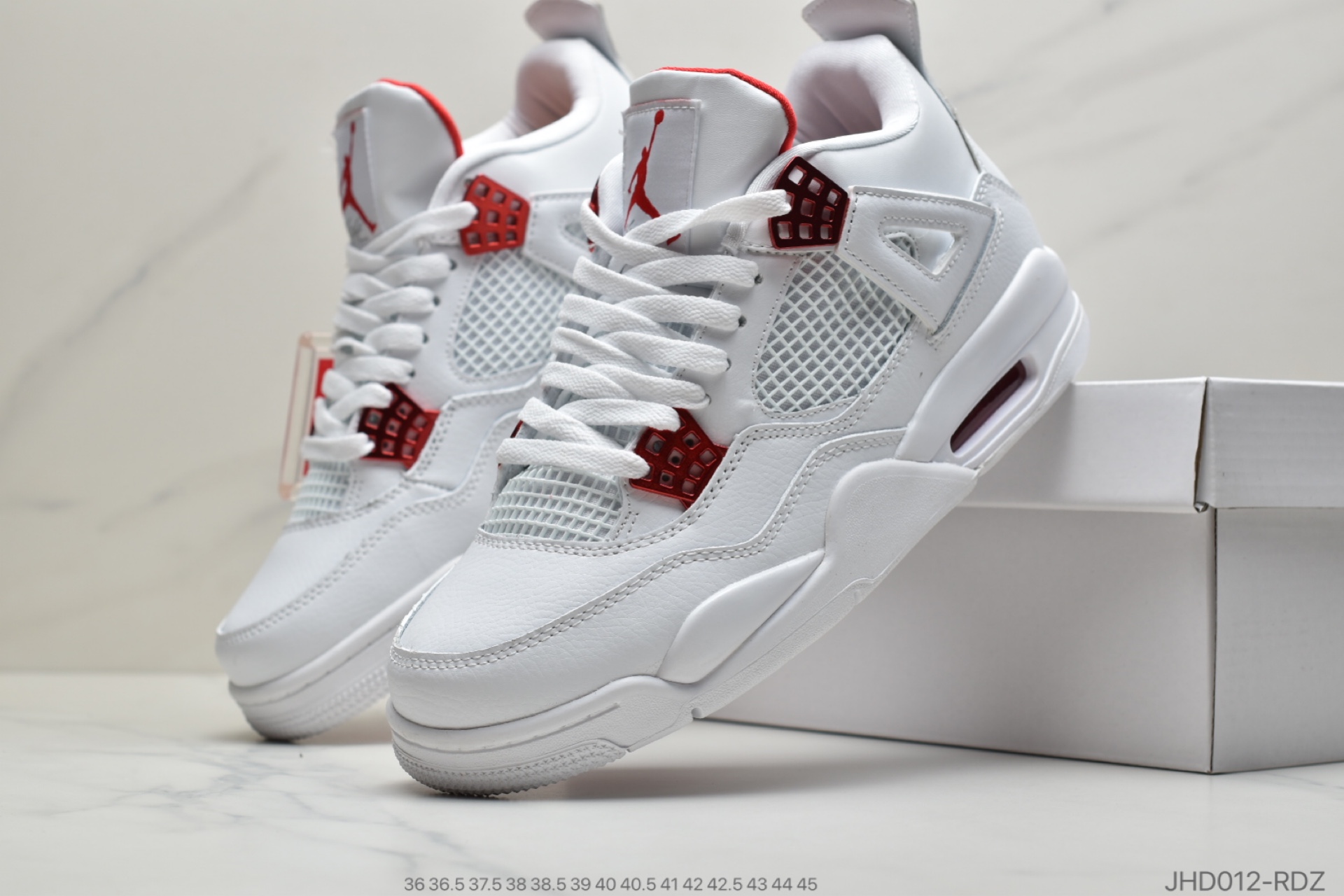 190 公司级 Air Jordan 4 “Red Metallic” 白红 CT8527-112