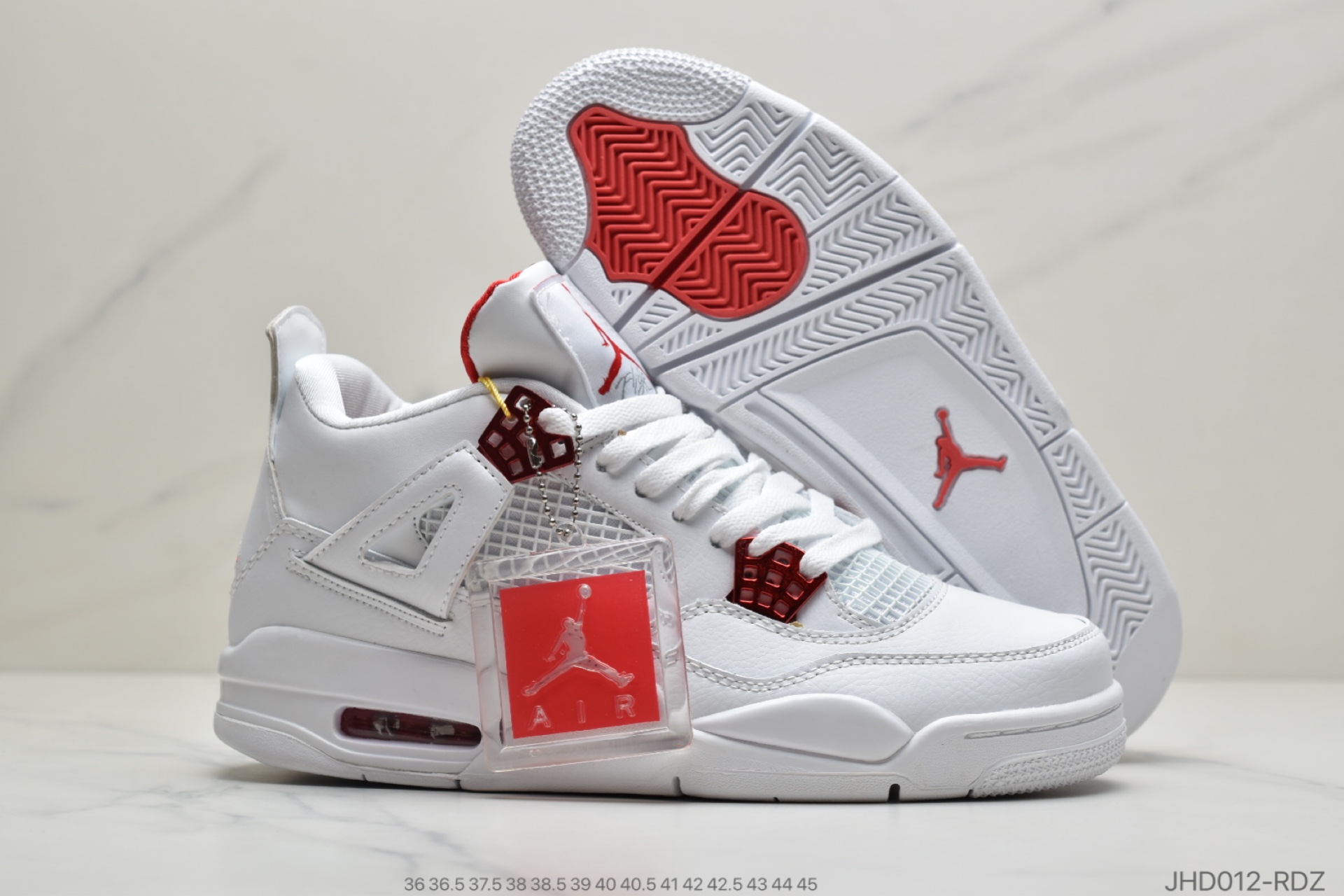 190 公司级 Air Jordan 4 “Red Metallic” 白红 CT8527-112