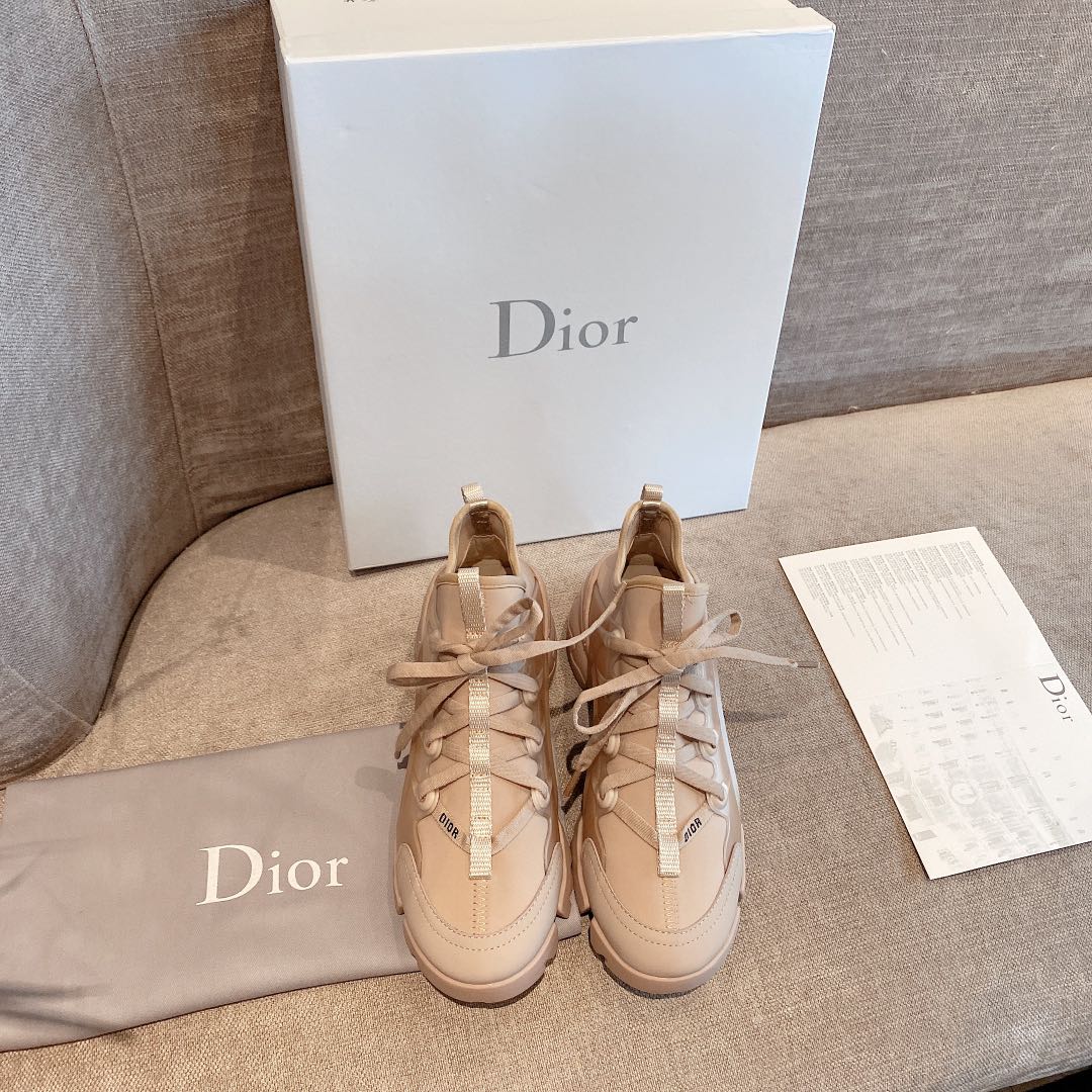 Dior Shoes Sneakers Cowhide Silk Spring Collection