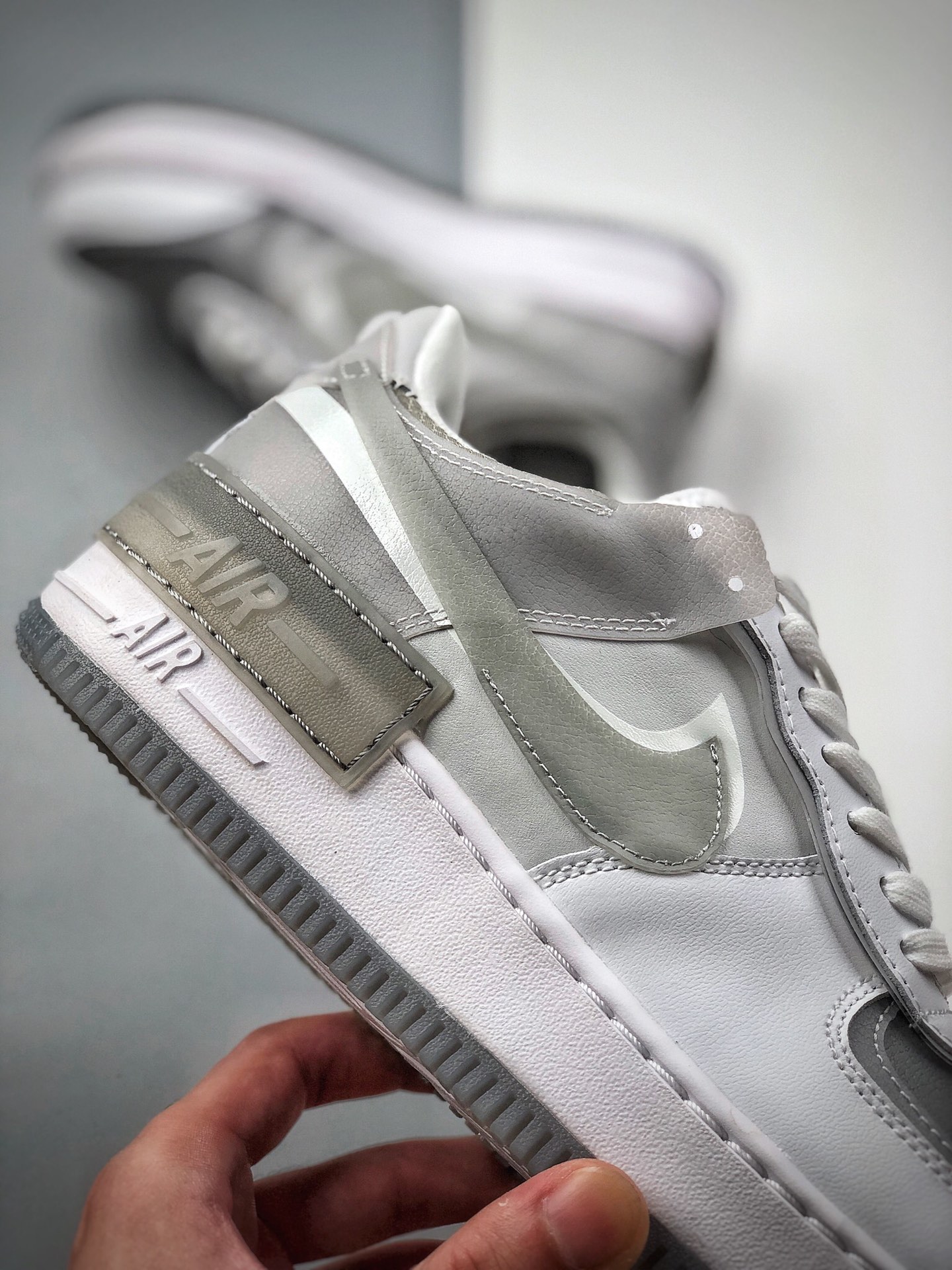 200  耐克Nike WMNS Air Force 1 Shadow全新少女系解构主义设计 CK6561-100