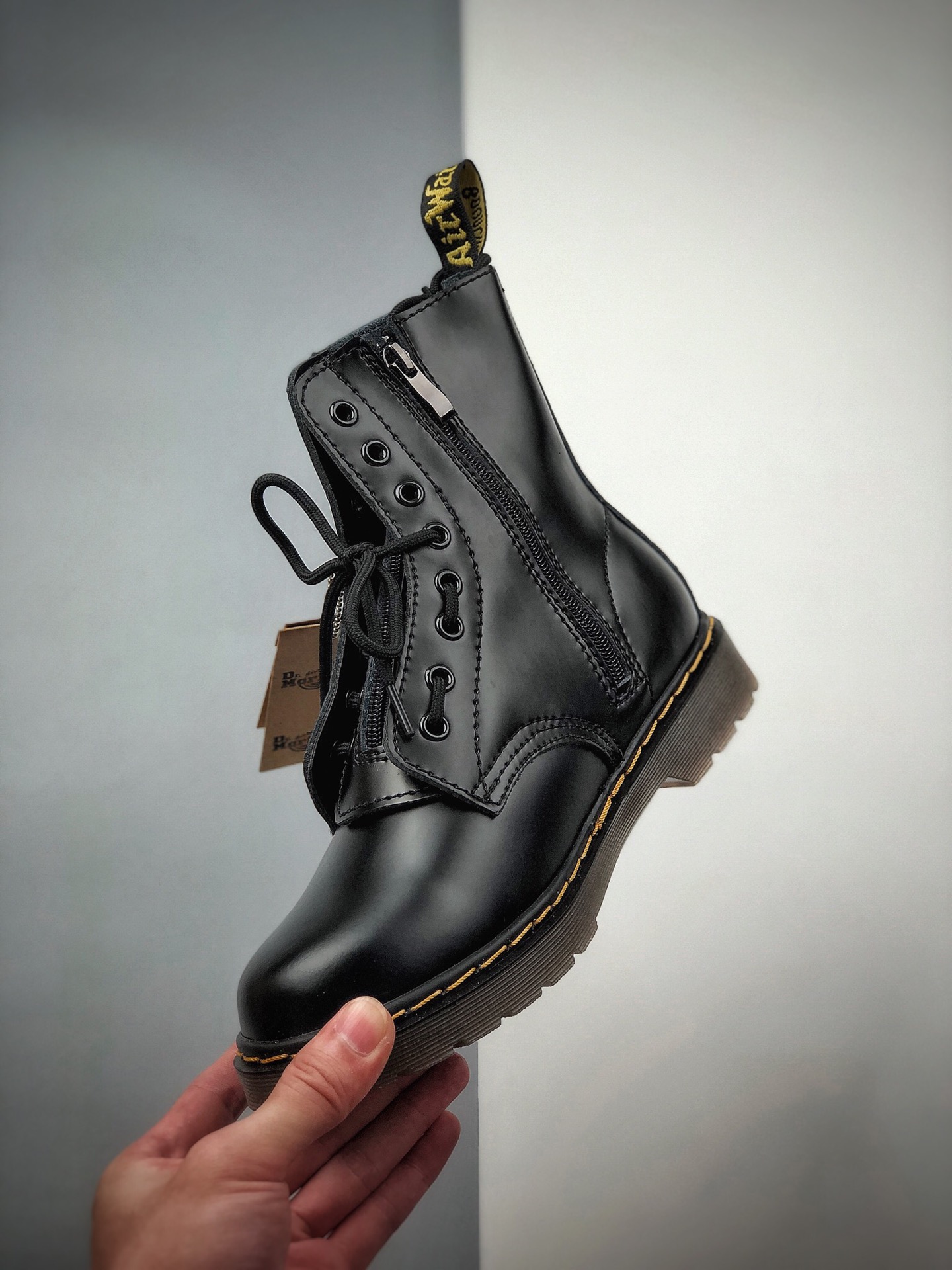 200  原装公司级 Dr.martens 马丁靴1460 Pascal 时尚双拉链