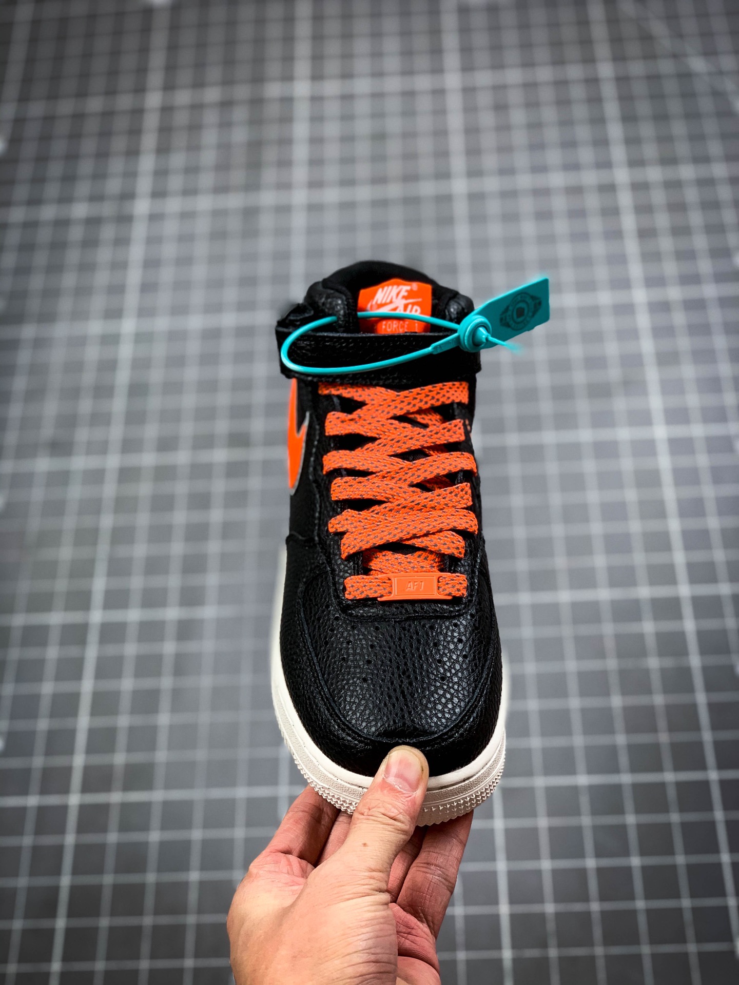200 黑橘Air Force 1'07 LV8 x Stranger Things “Hawkins High” 怪奇物语联名原楦头原纸板 CJ6106-105-312