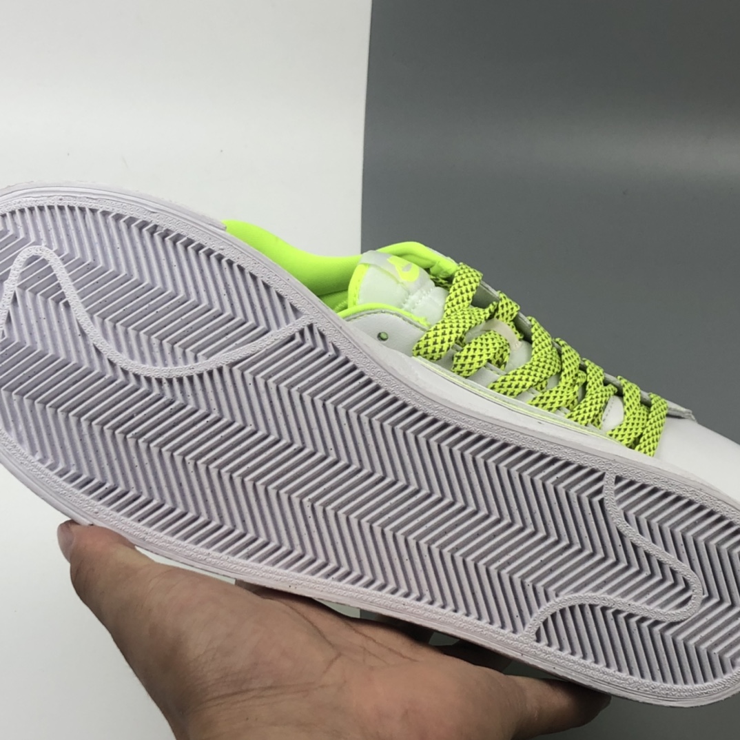 160 Nike Blazer Low PRM 开拓者休闲运动板鞋 3M反光 头层皮鞋面 轻便小白鞋 454471-813