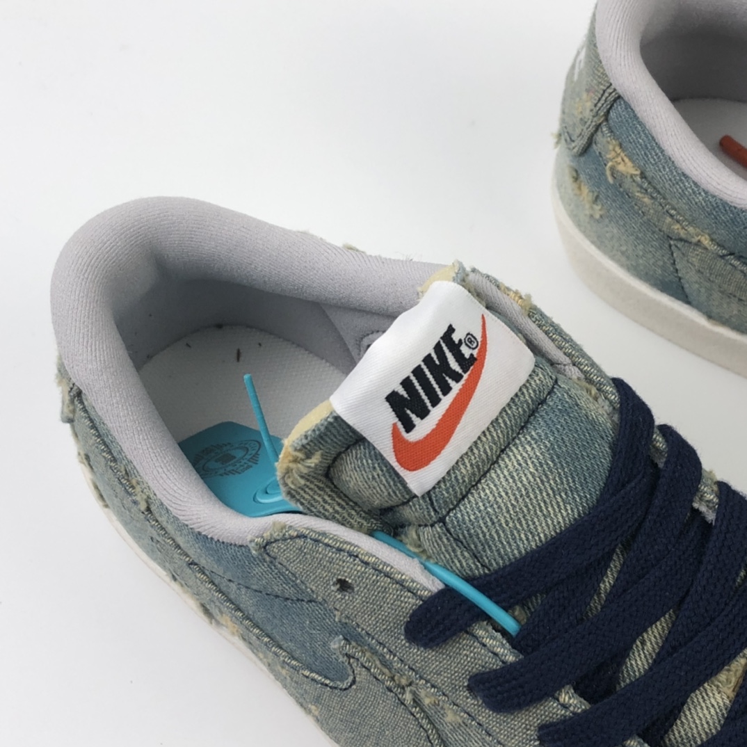 150 Nike Blazer Mid x Levi's Strauss 开拓者破洞牛仔 低帮百搭休闲运动板鞋 905345-403