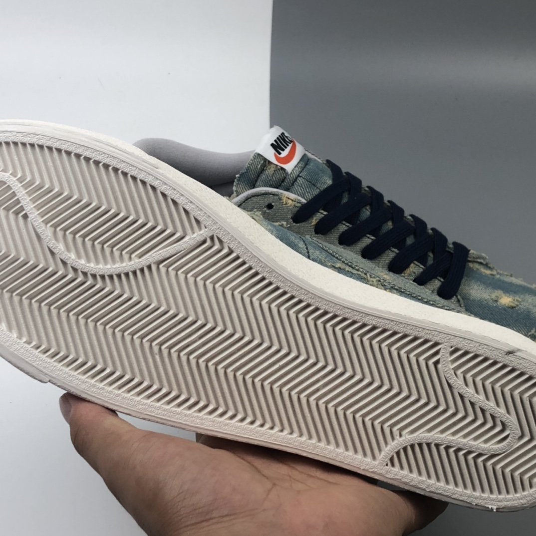 150 Nike Blazer Mid x Levi's Strauss 开拓者破洞牛仔 低帮百搭休闲运动板鞋 905345-403